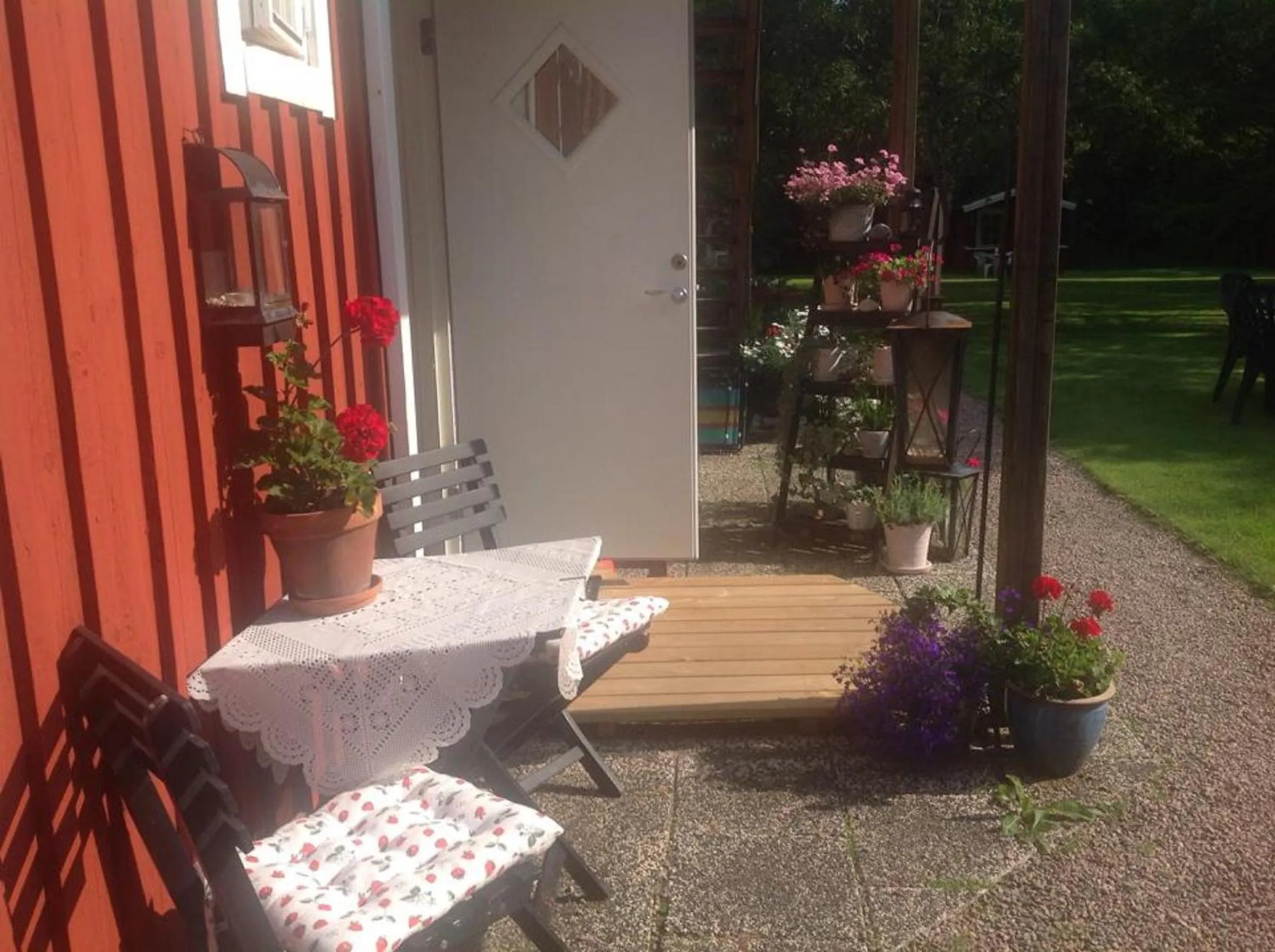 Seating area in Gånarps rum och Stuguthyrning