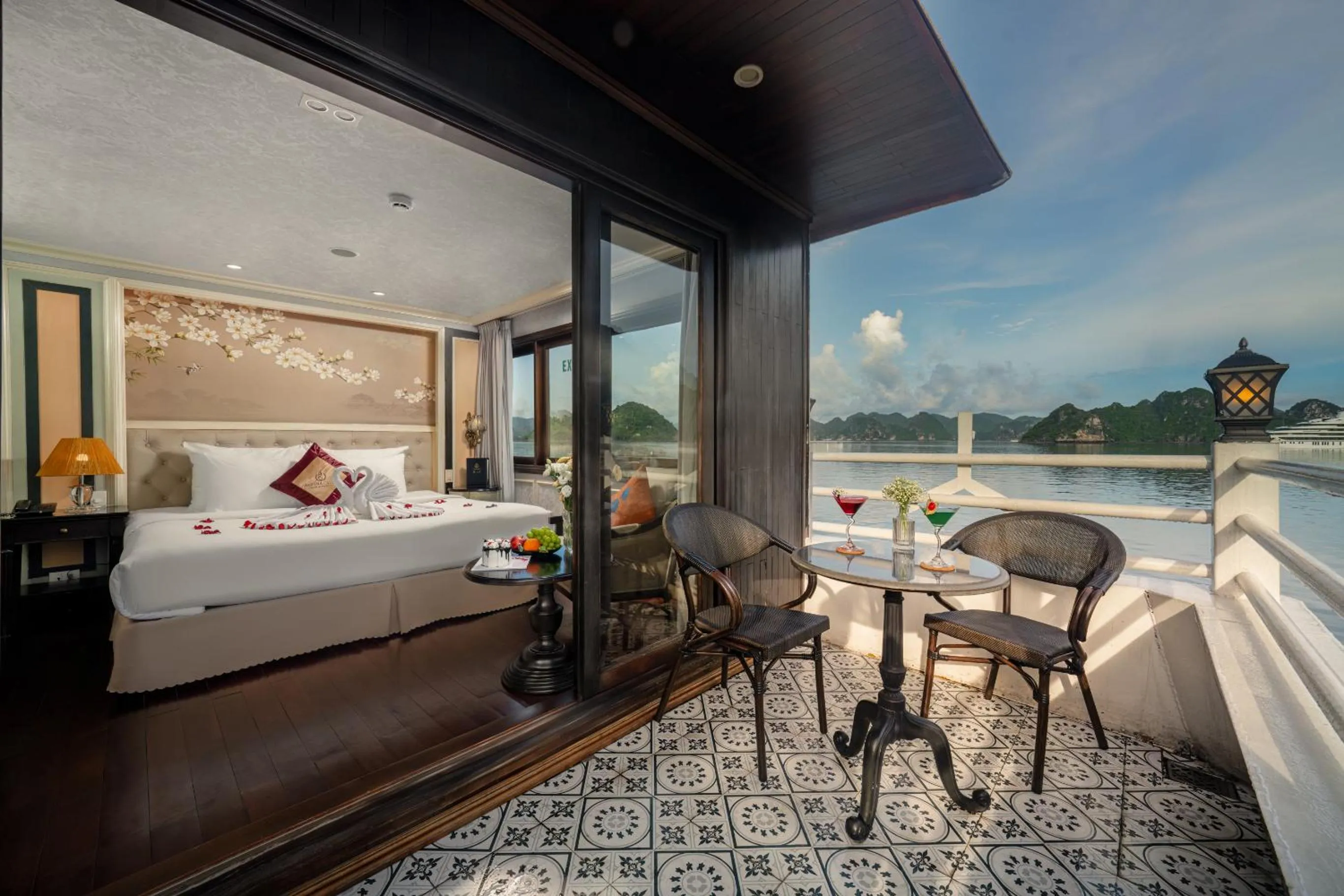 Bedroom, Bed in Halong Athena Cruise