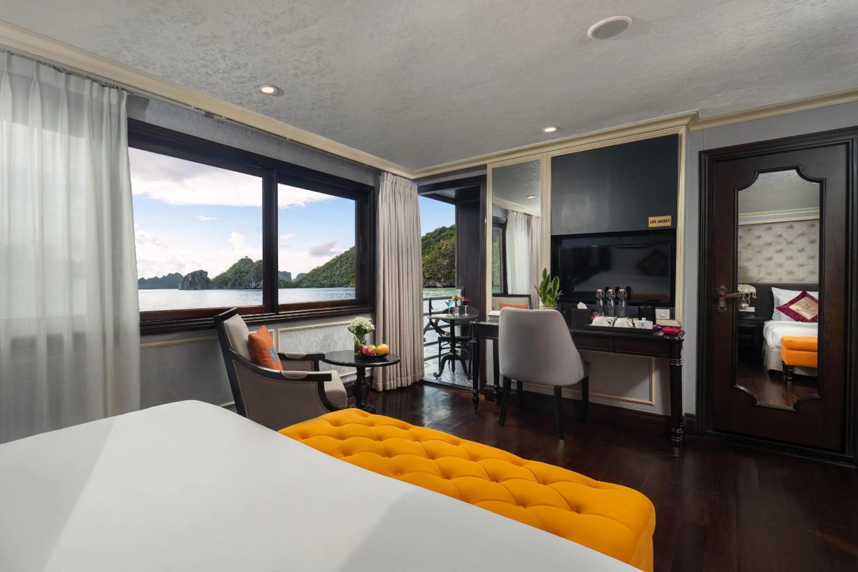 Bedroom, Bed in Halong Athena Cruise