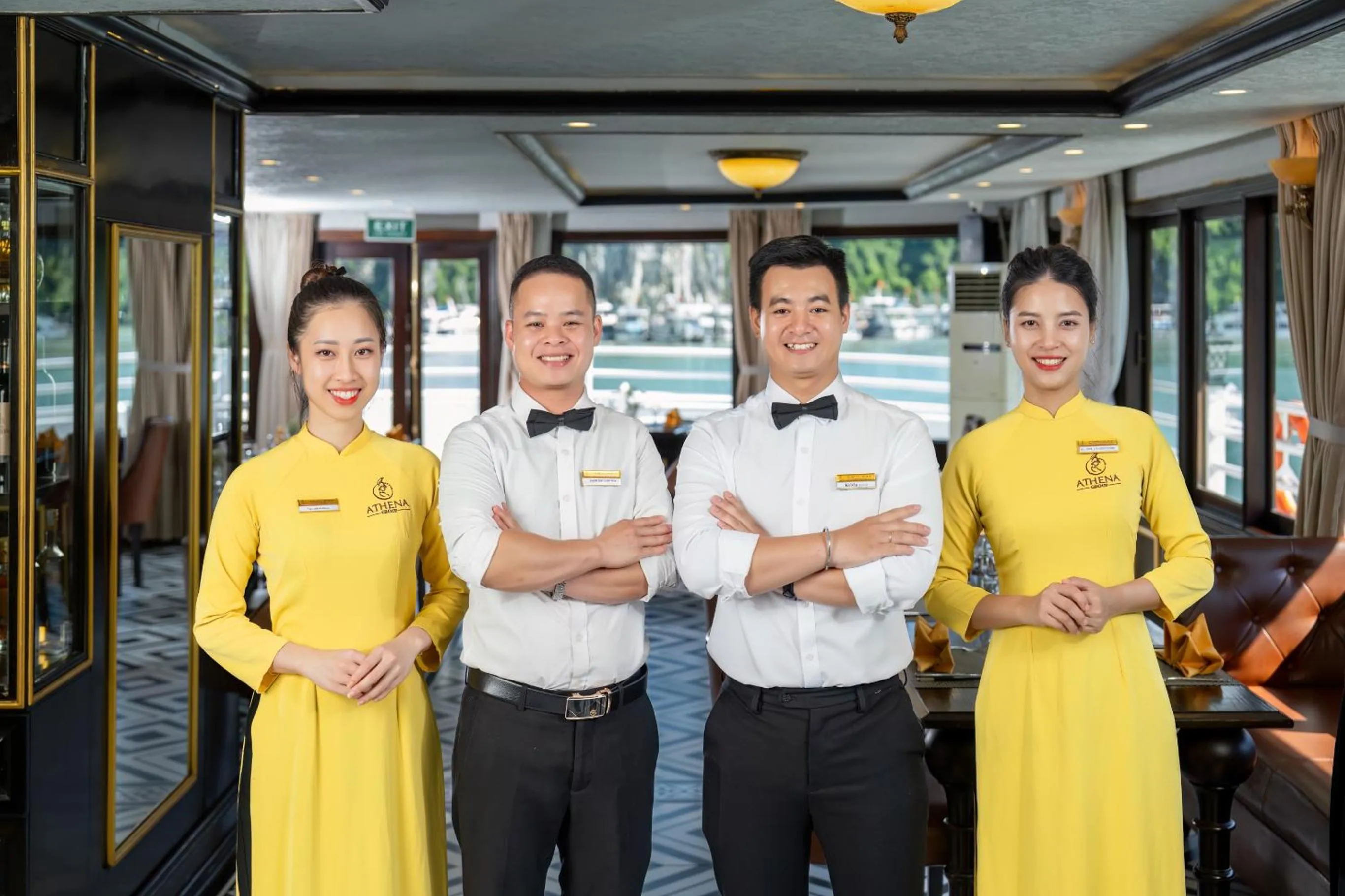 Staff in Halong Athena Cruise