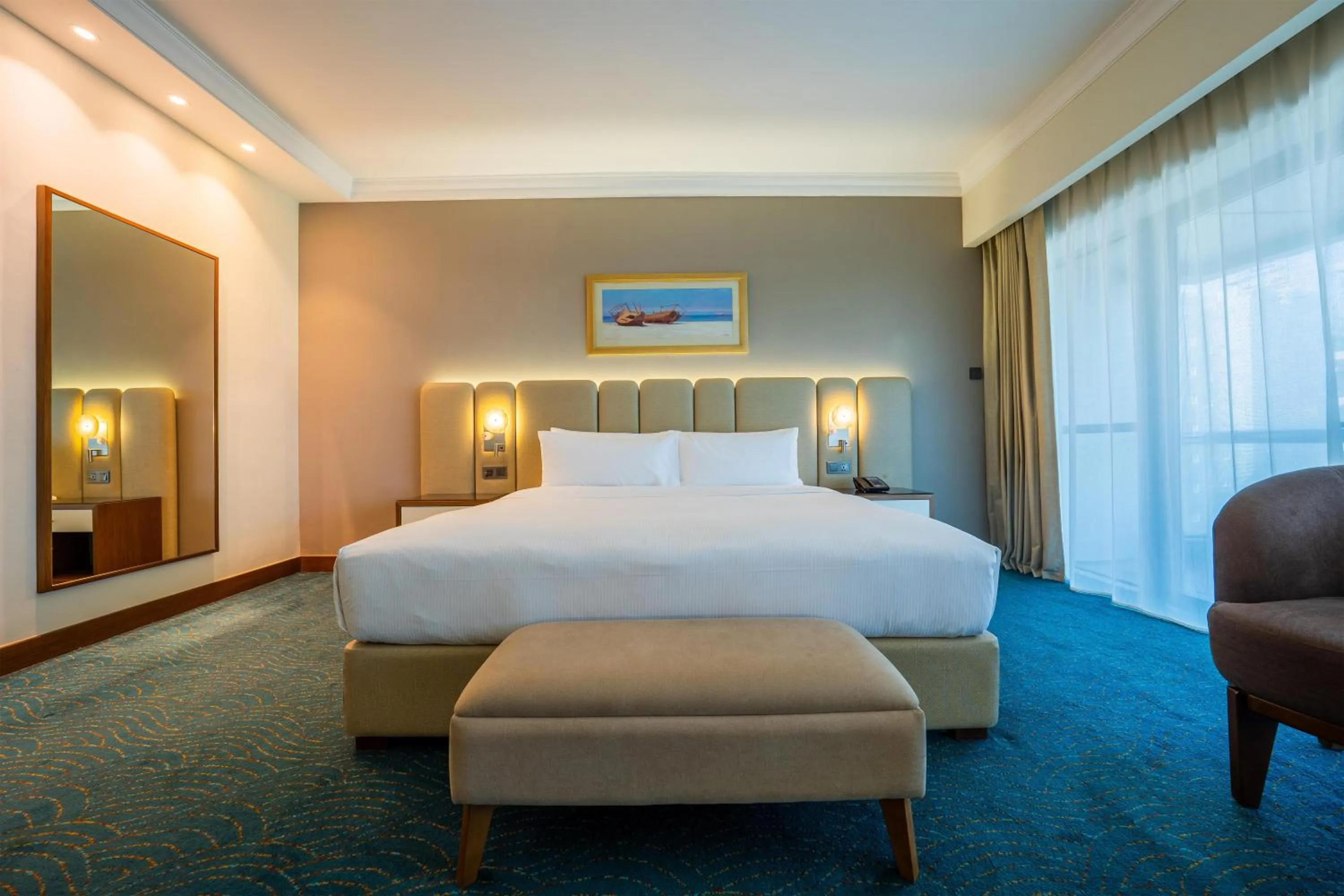 Bed in DoubleTree by Hilton Dubai Port Saeed