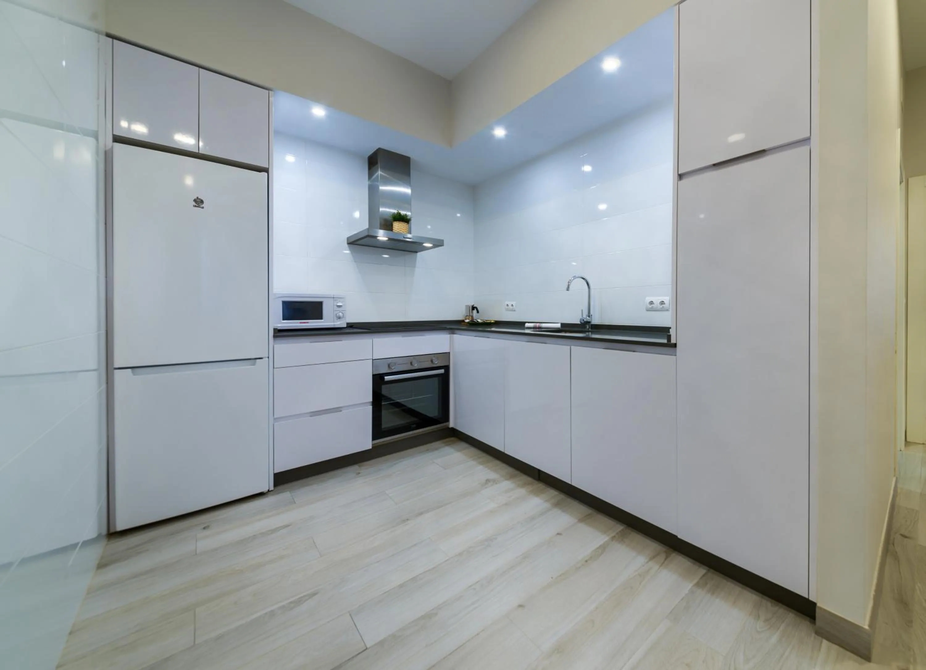 Kitchen or kitchenette in Holidays2Malaga Suites