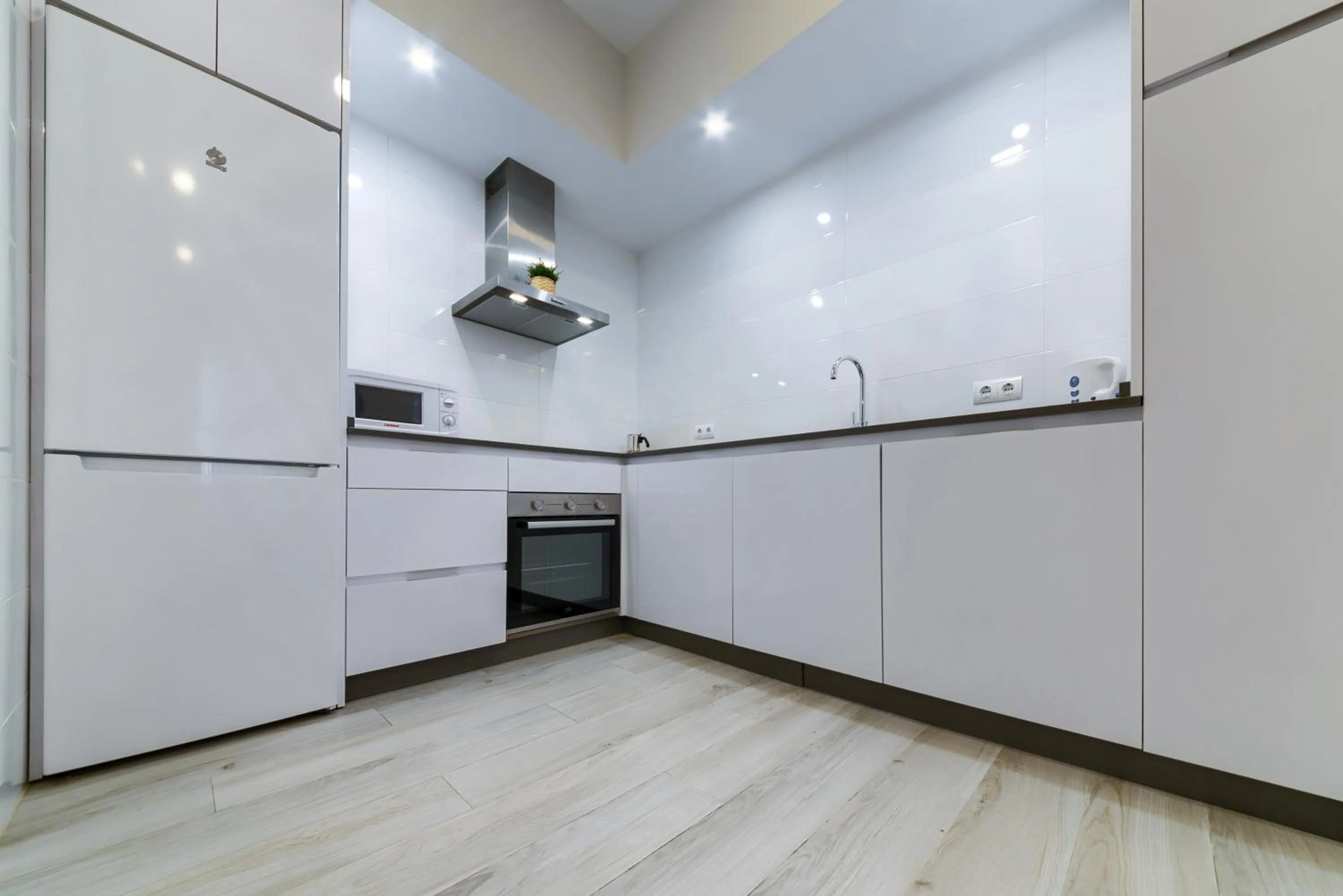 Kitchen or kitchenette in Holidays2Malaga Suites