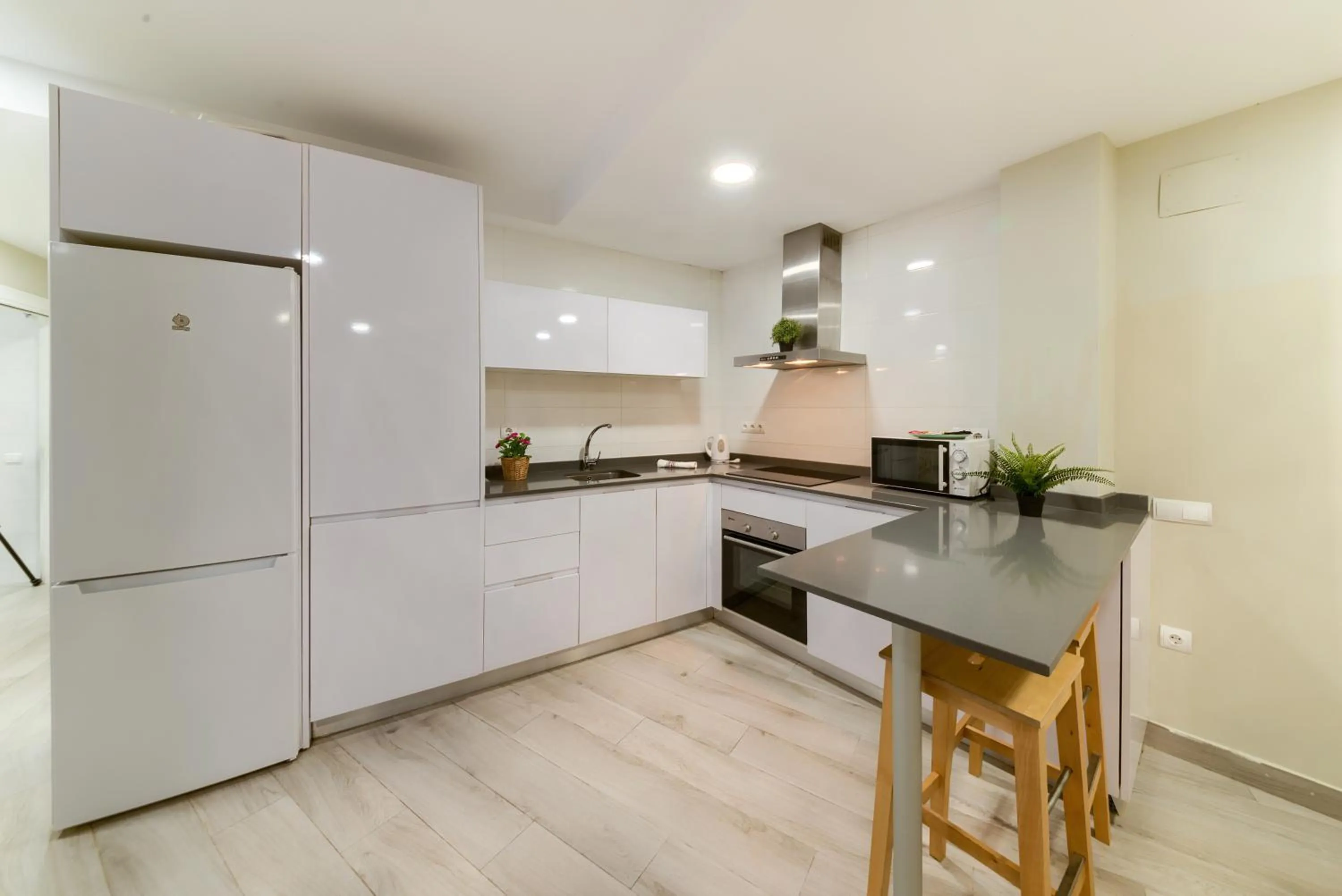 Kitchen or kitchenette in Holidays2Malaga Suites