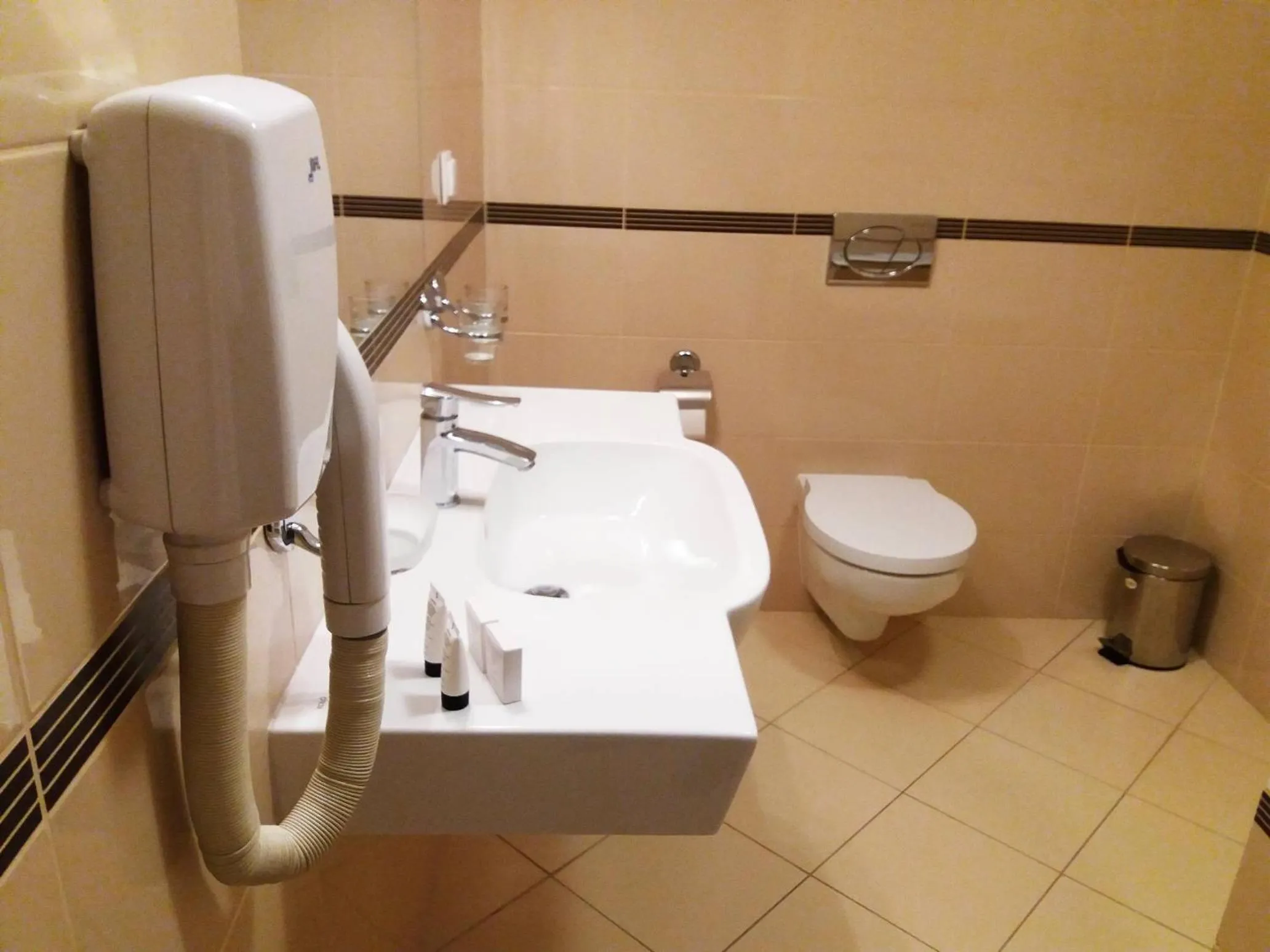 Shower in Hotel Zamek Królewski w Rydzynie