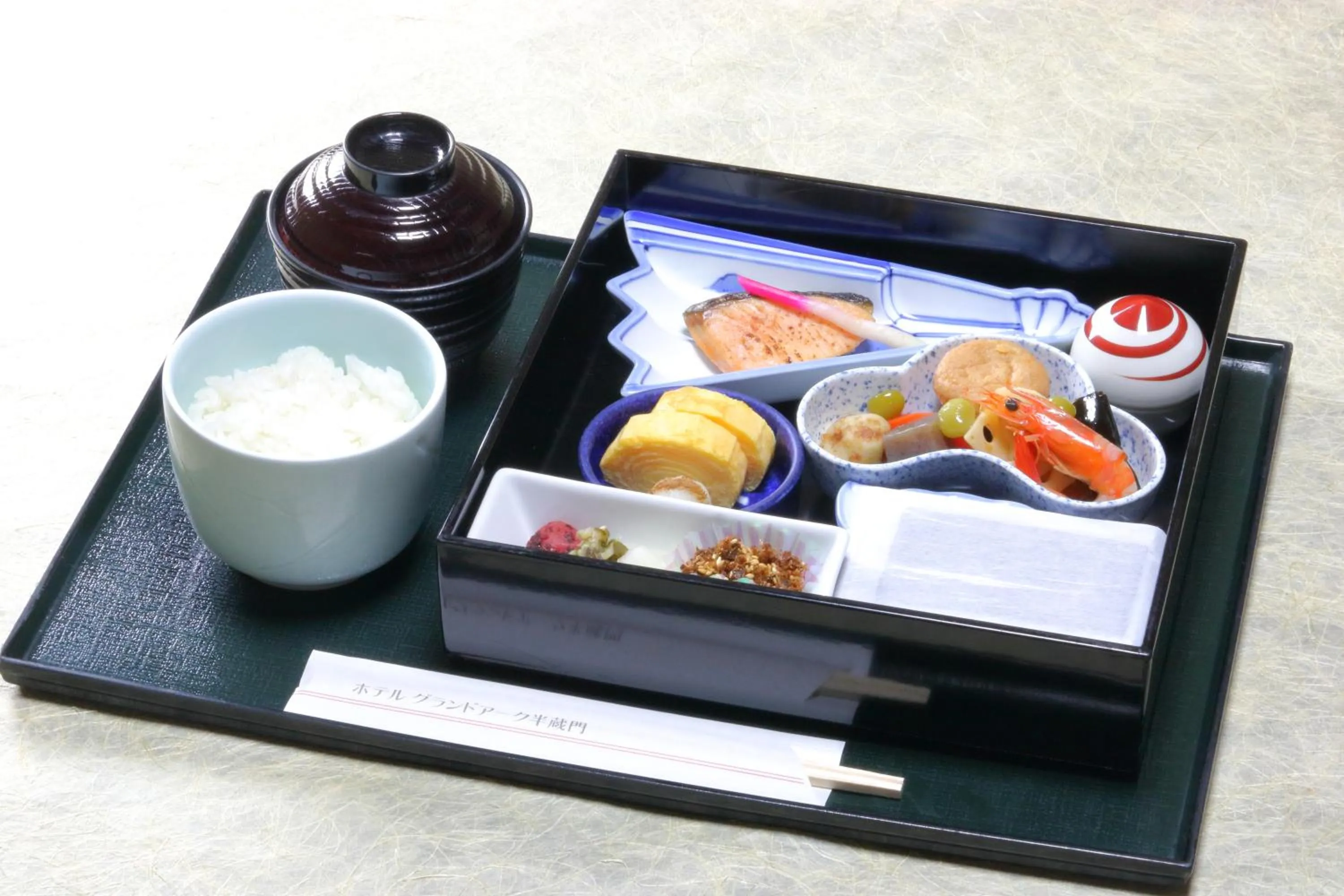 Asian breakfast in Hotel Grand Arc Hanzomon