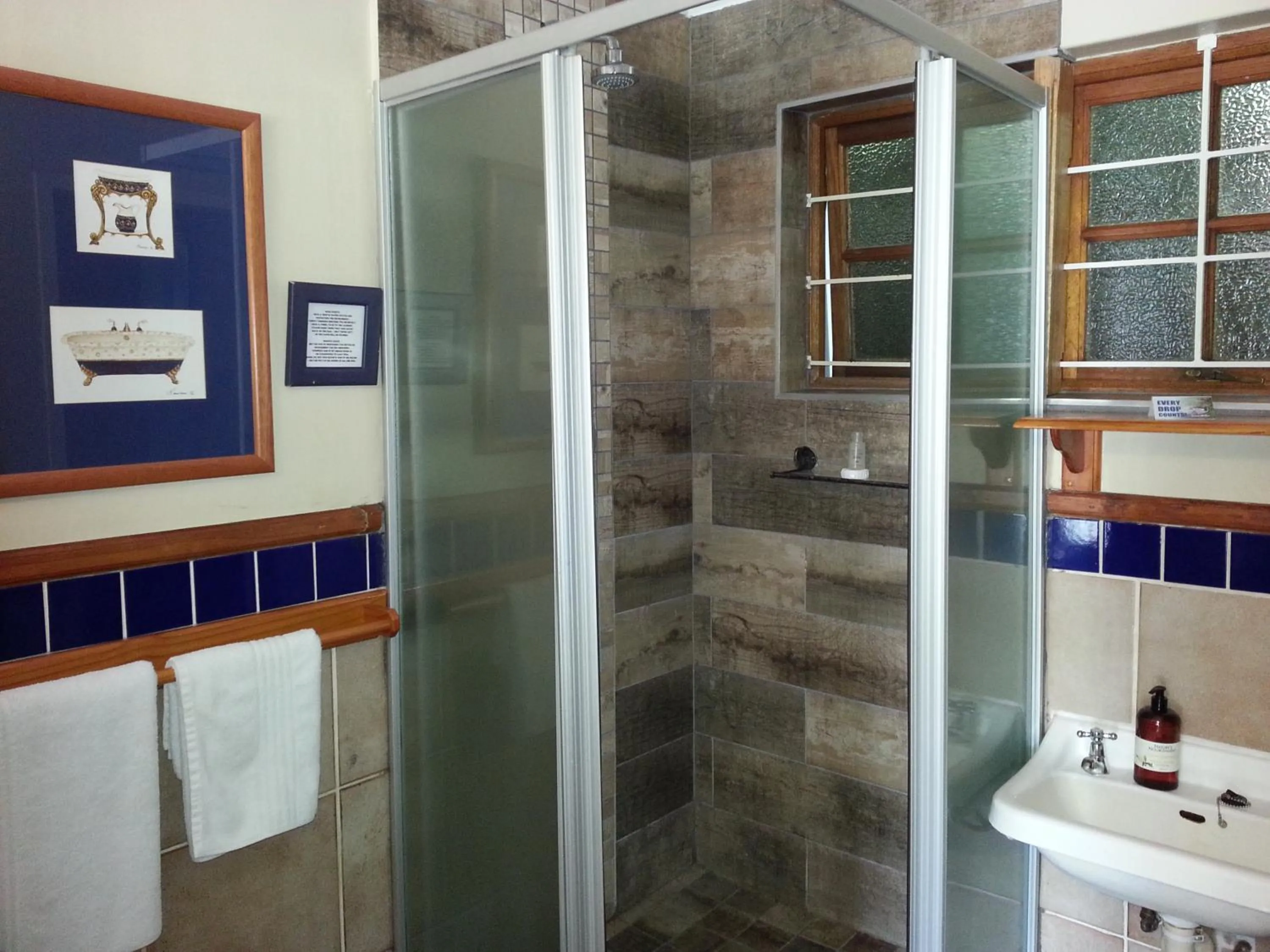 Shower in Agterplaas Guesthouse Pty Ltd