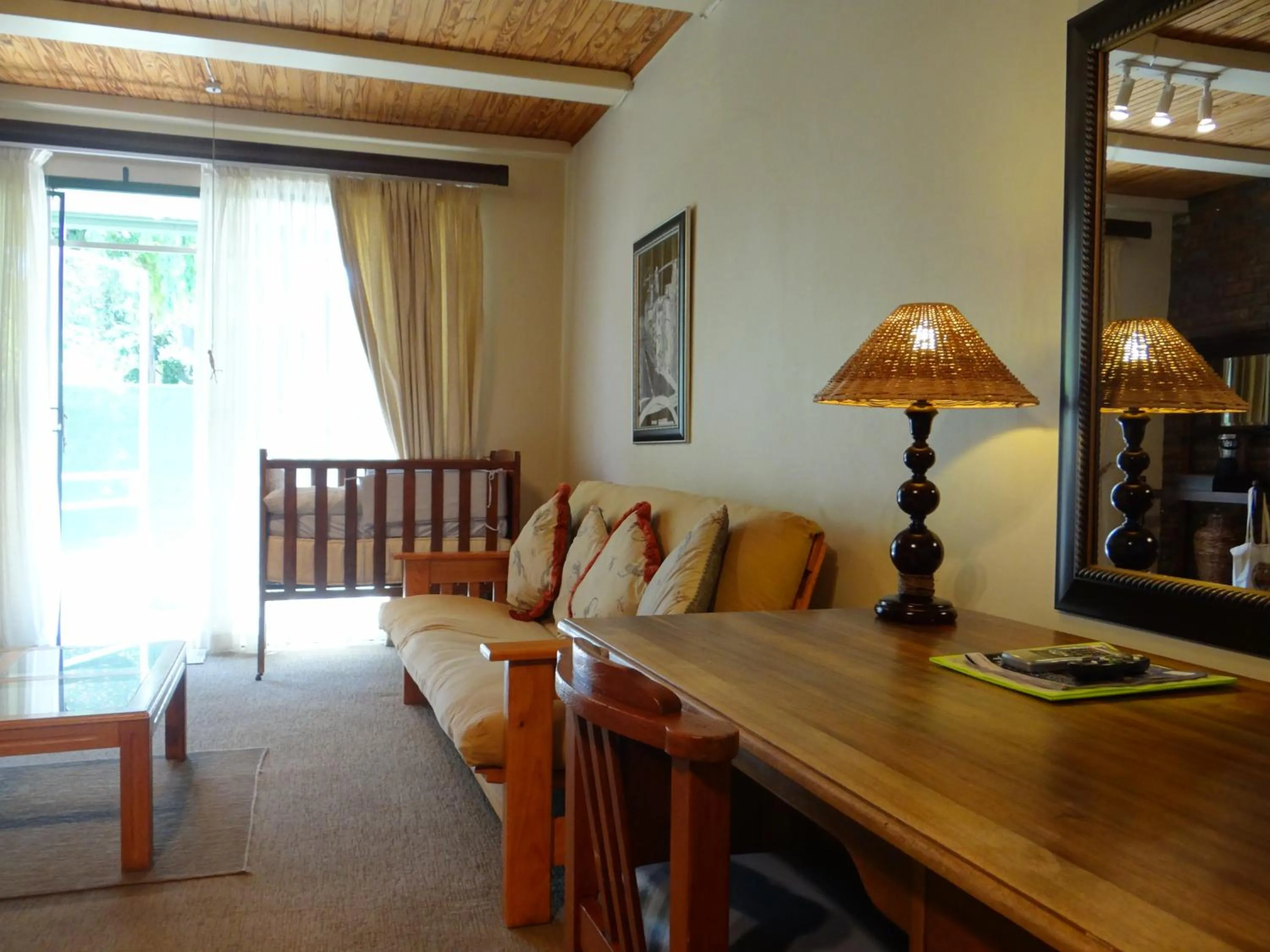 Seating area in Agterplaas Guesthouse Pty Ltd