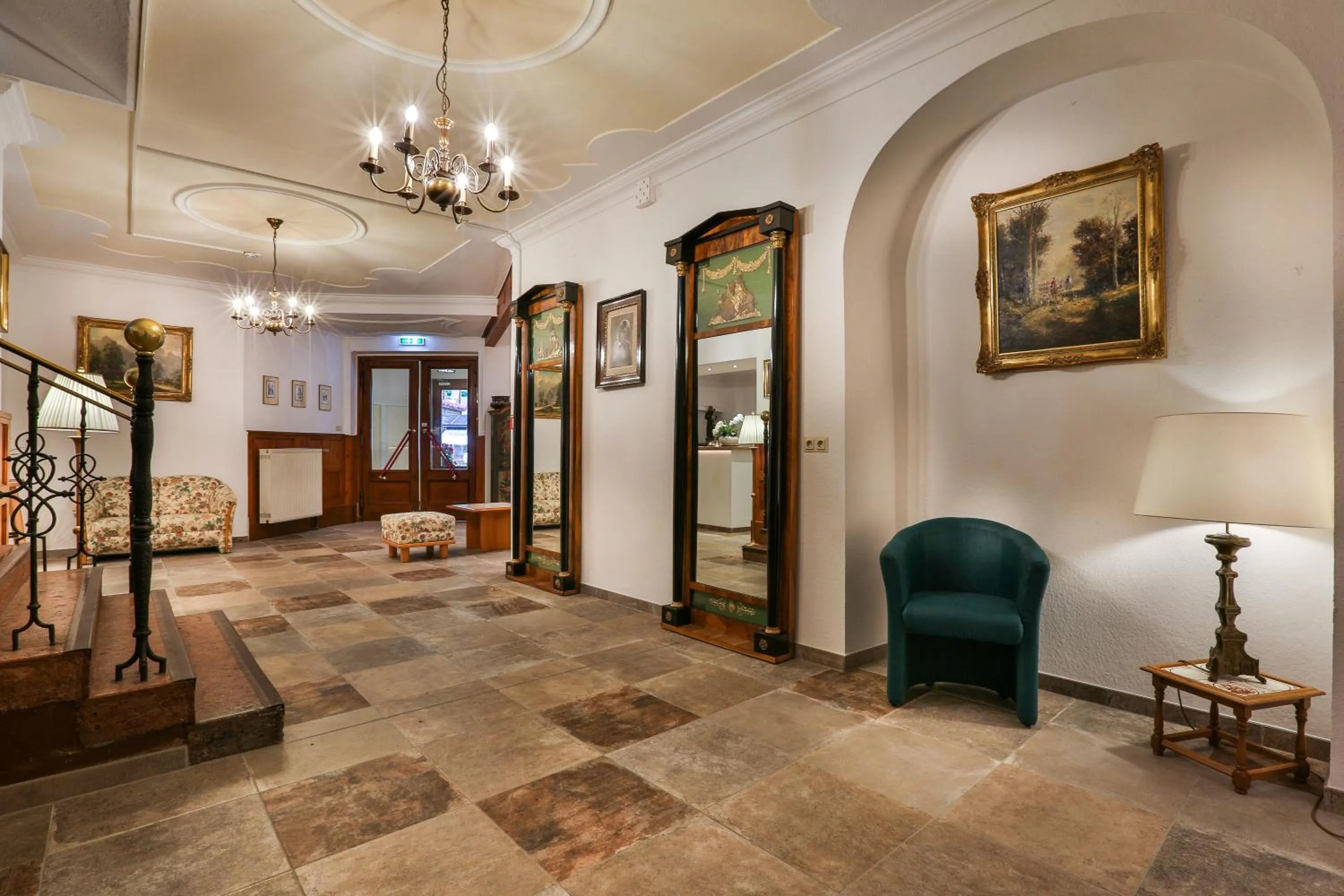 Lobby or reception in Hotel Schiffmeister