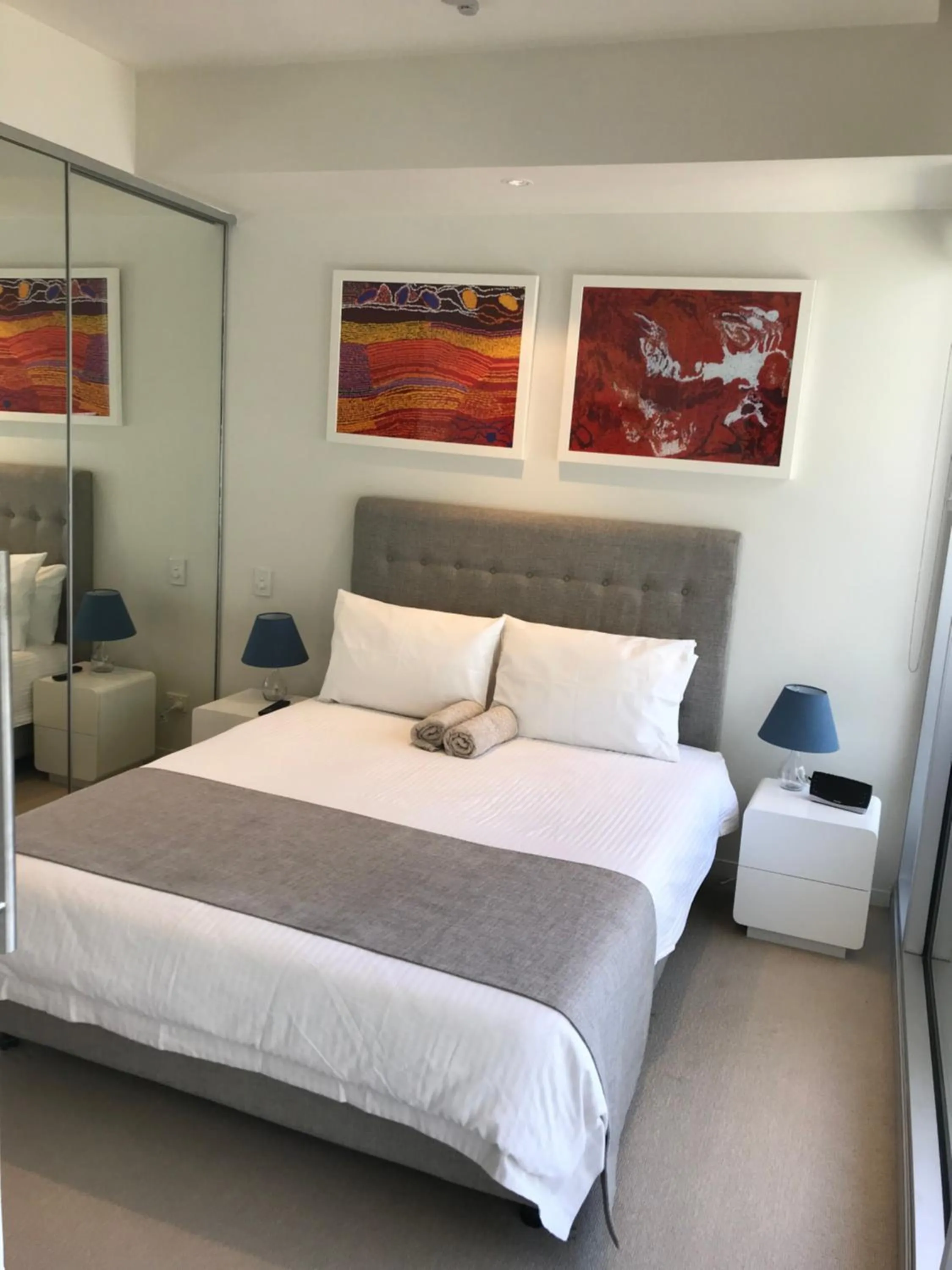 Bed in Tasha's Apartments on Warwick