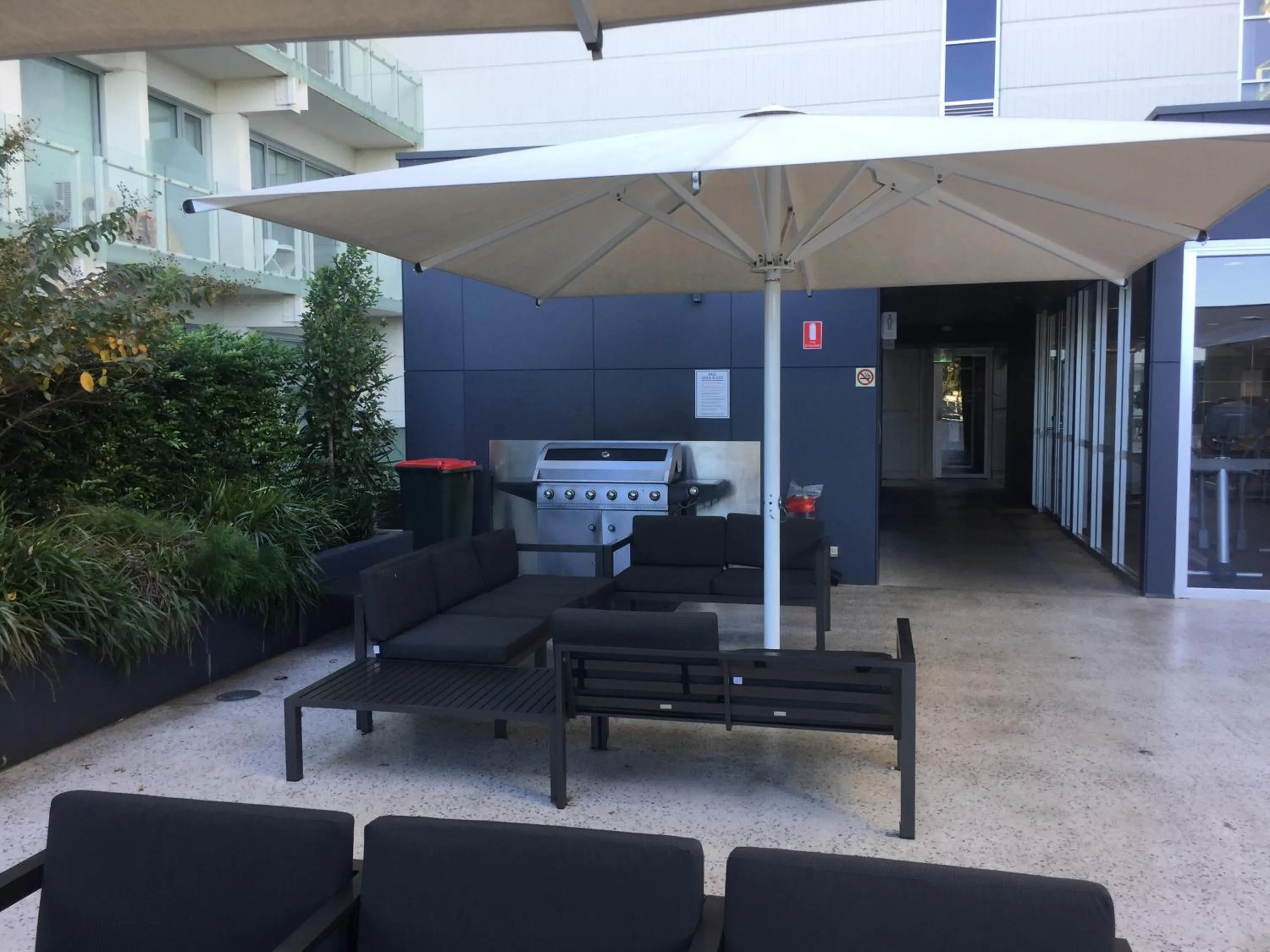 BBQ facilities in Tasha's Apartments on Warwick