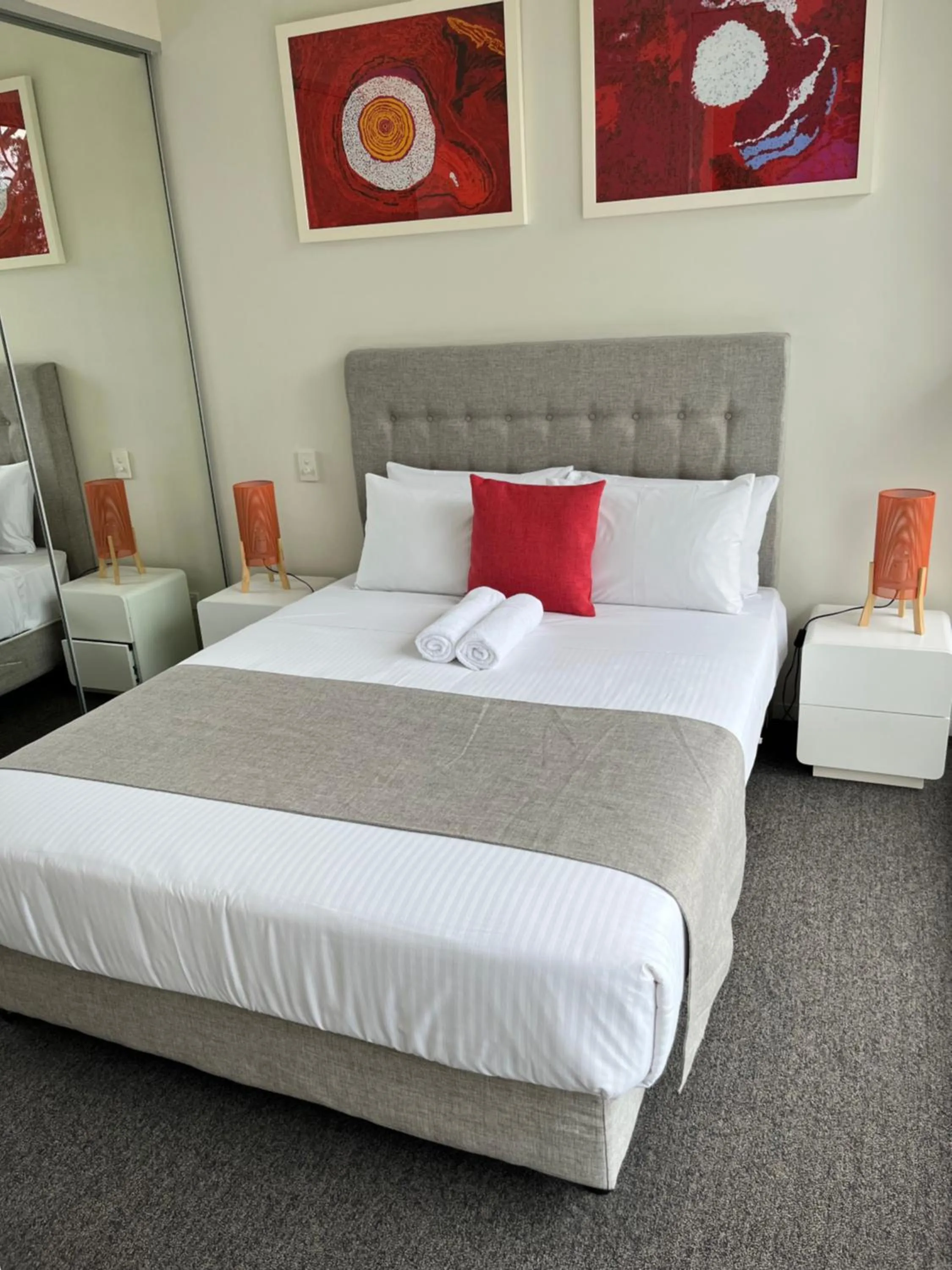 Bed in Tasha's Apartments on Warwick