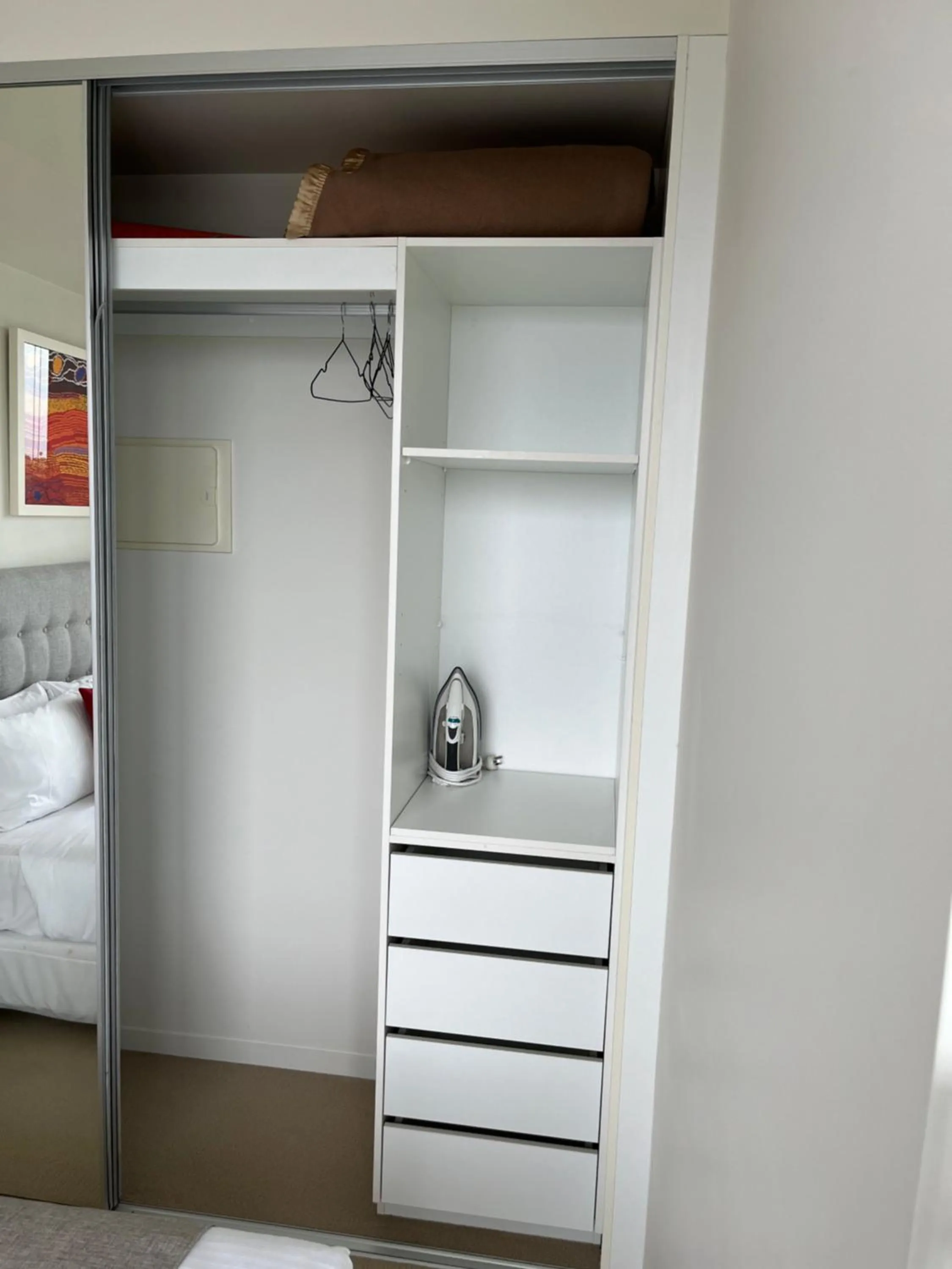 Bed in Tasha's Apartments on Warwick