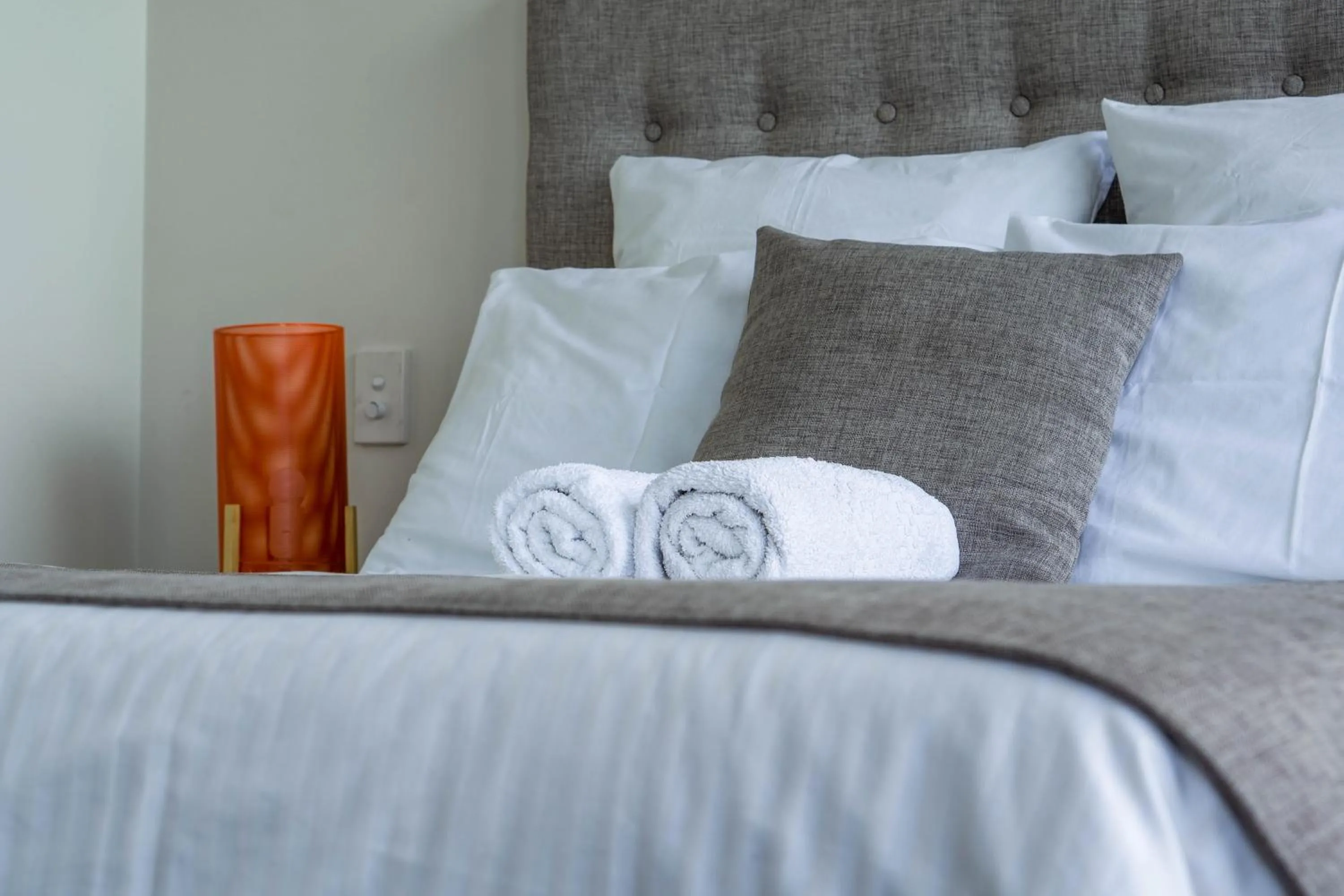 Bed in Tasha's Apartments on Warwick