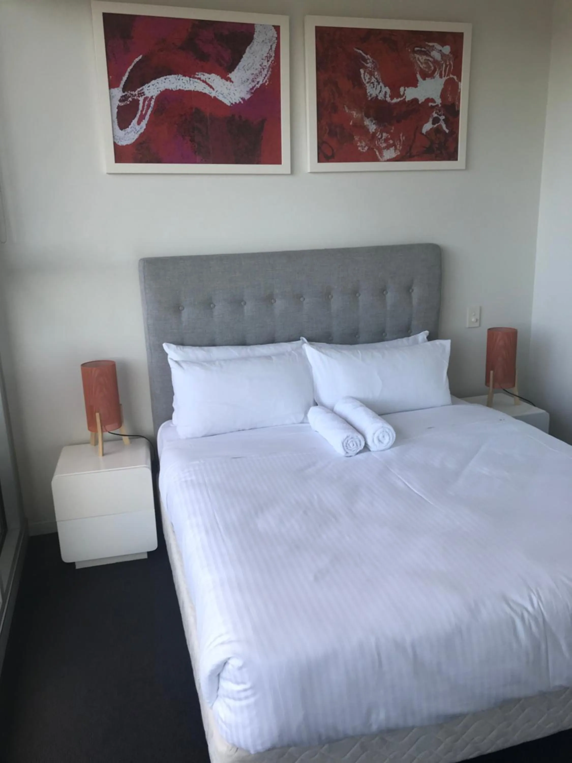 Bed in Tasha's Apartments on Warwick