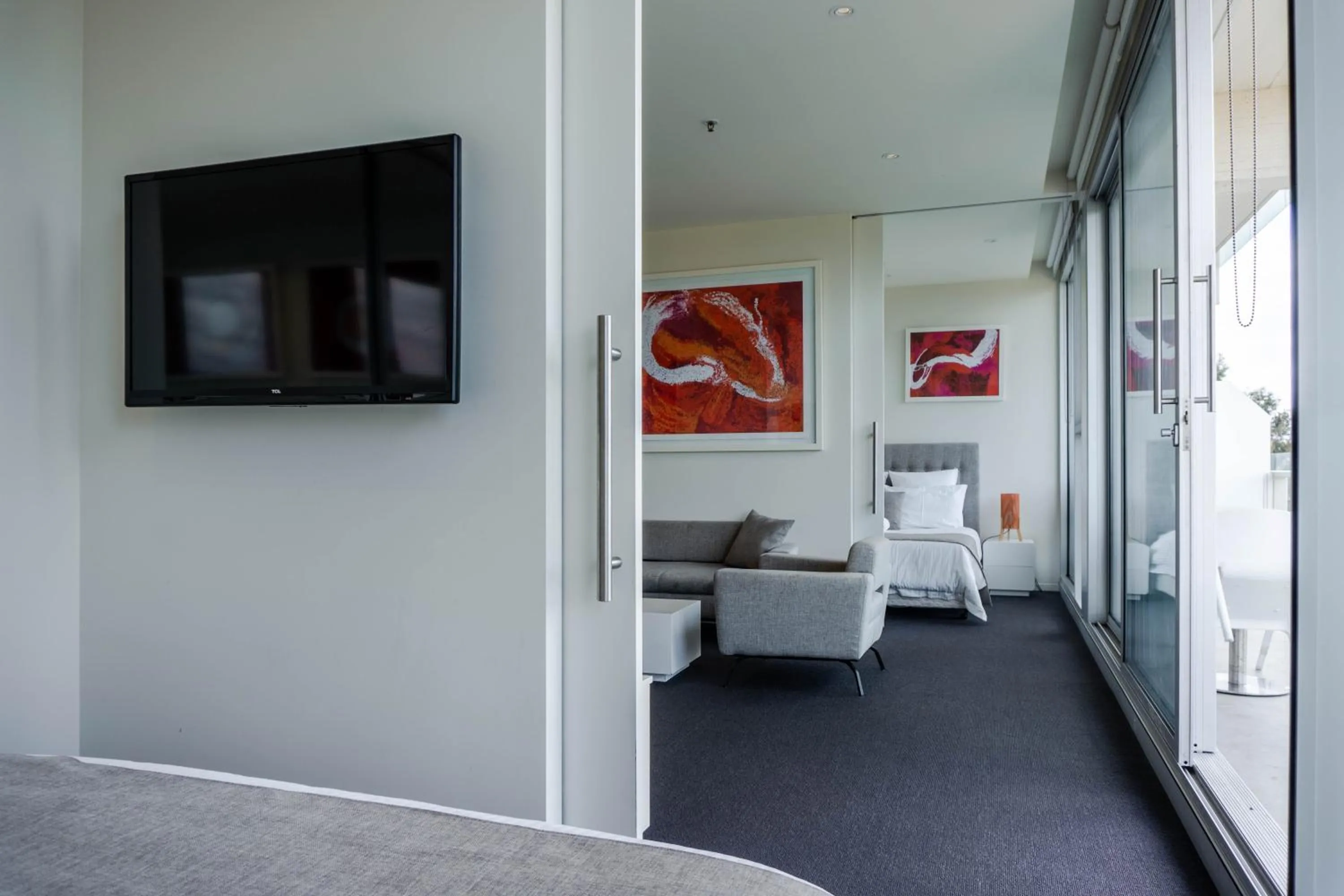 Bed in Tasha's Apartments on Warwick