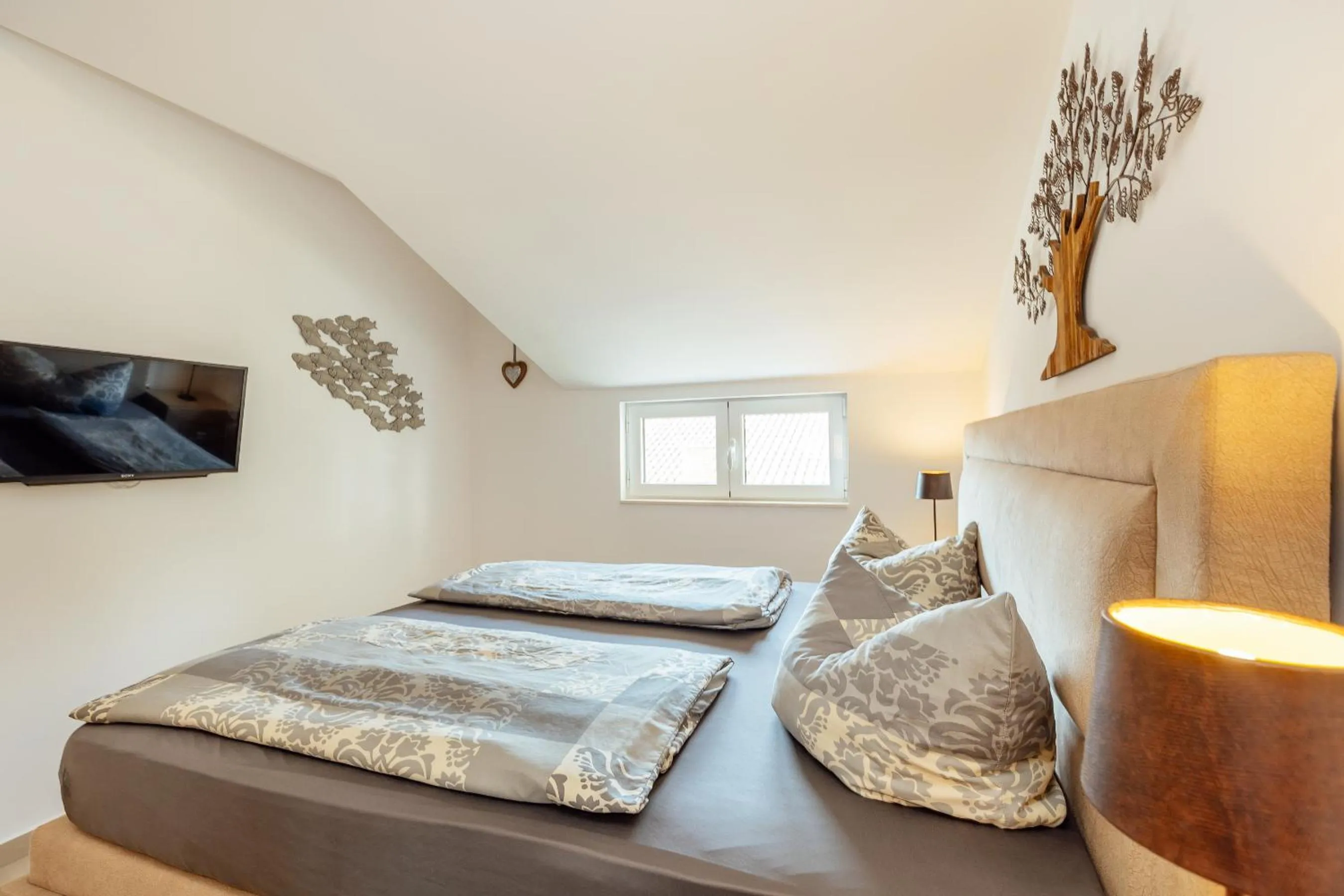 Bedroom, Bed in Apartment Penthouse Savina