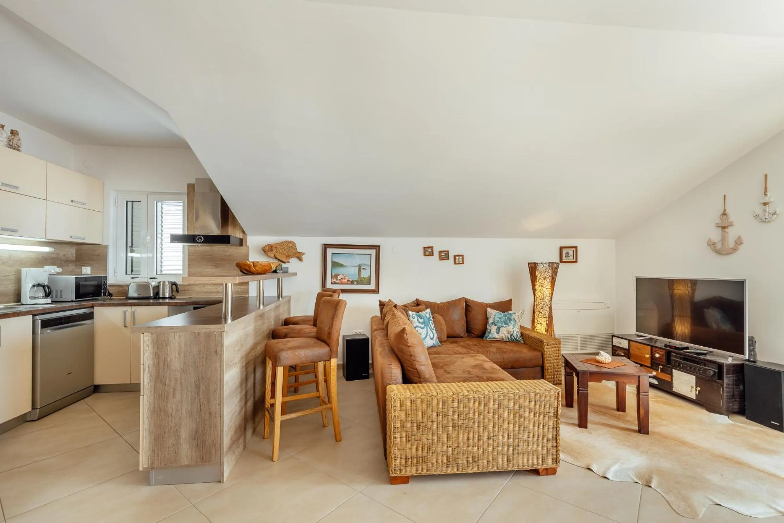 Lounge or bar in Apartment Penthouse Savina
