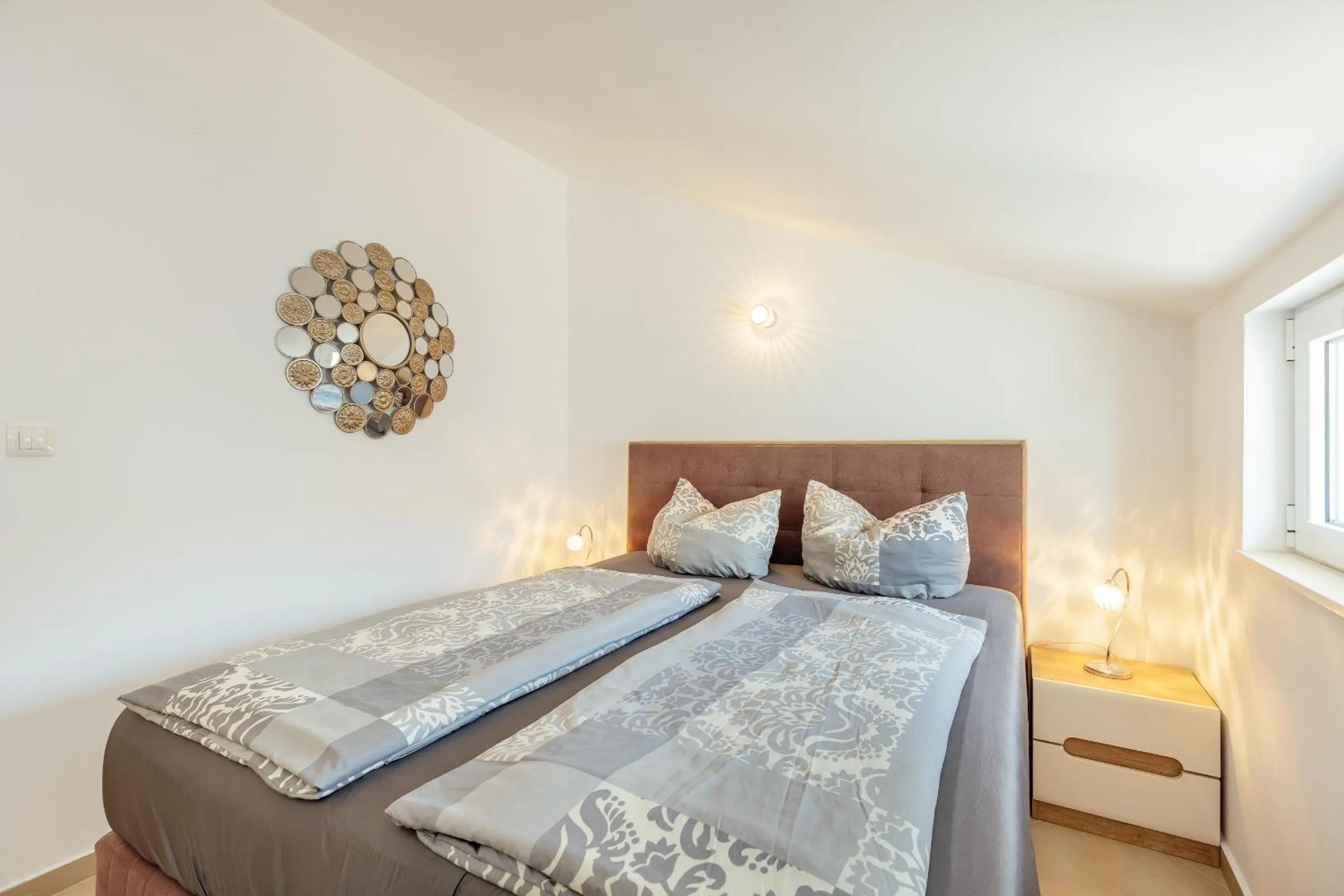 Bedroom, Bed in Apartment Penthouse Savina