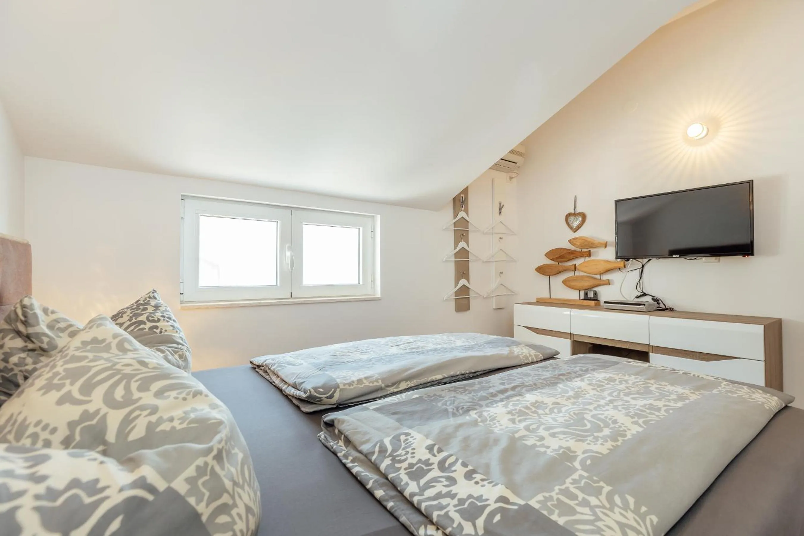 Bedroom, Bed in Apartment Penthouse Savina