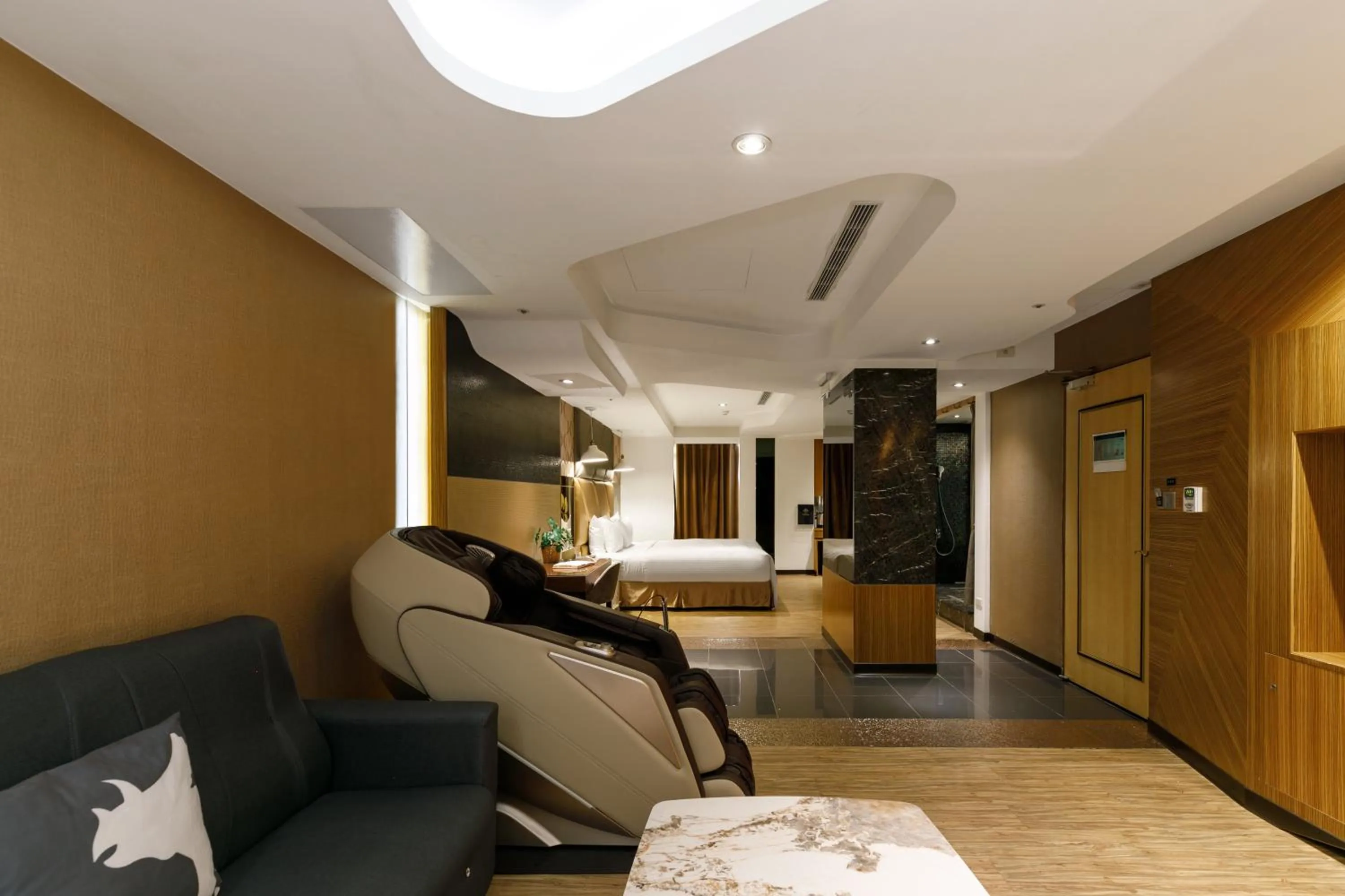 Bed in Surreal Motel