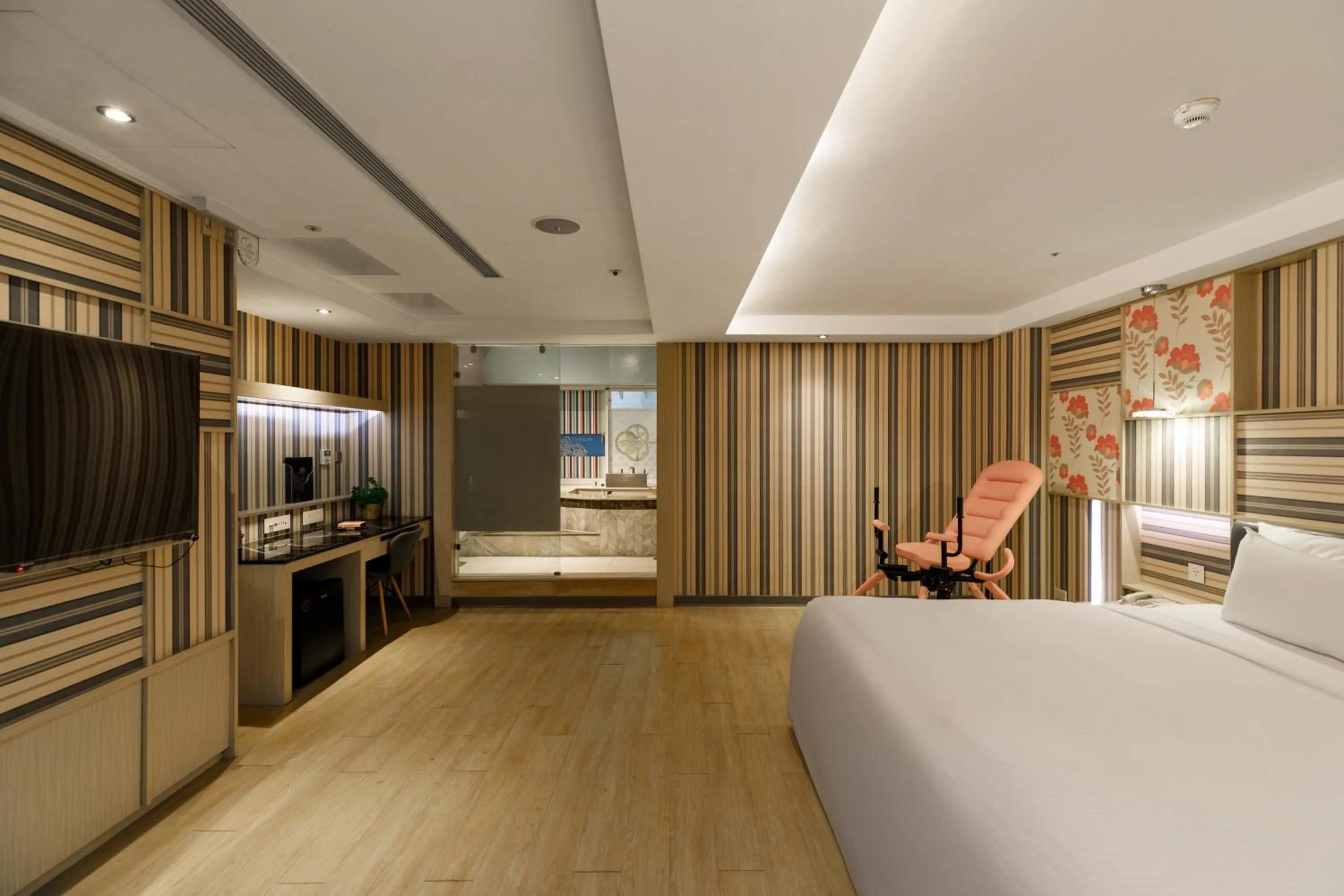 Bed in Surreal Motel