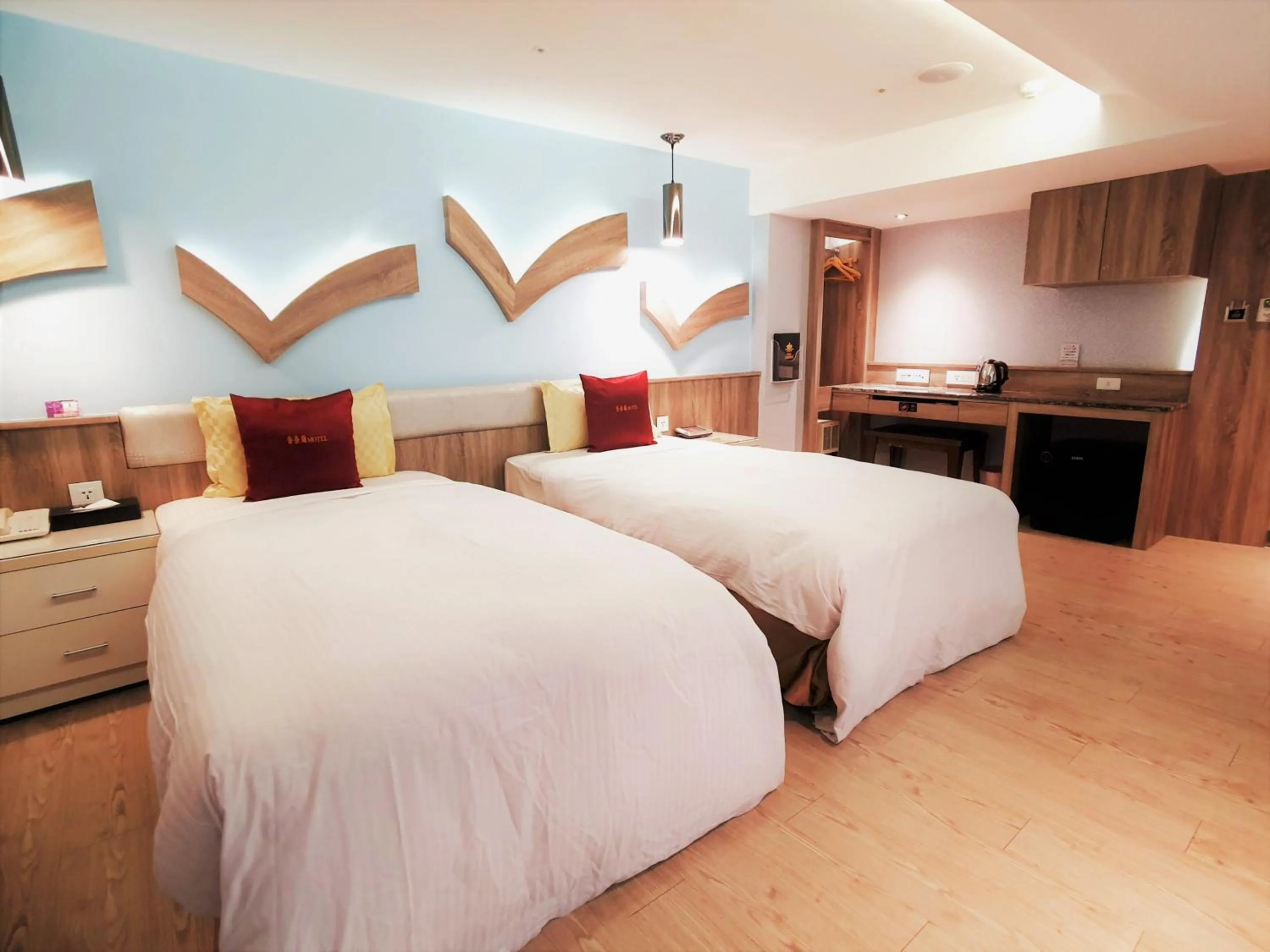 Bed in Surreal Motel