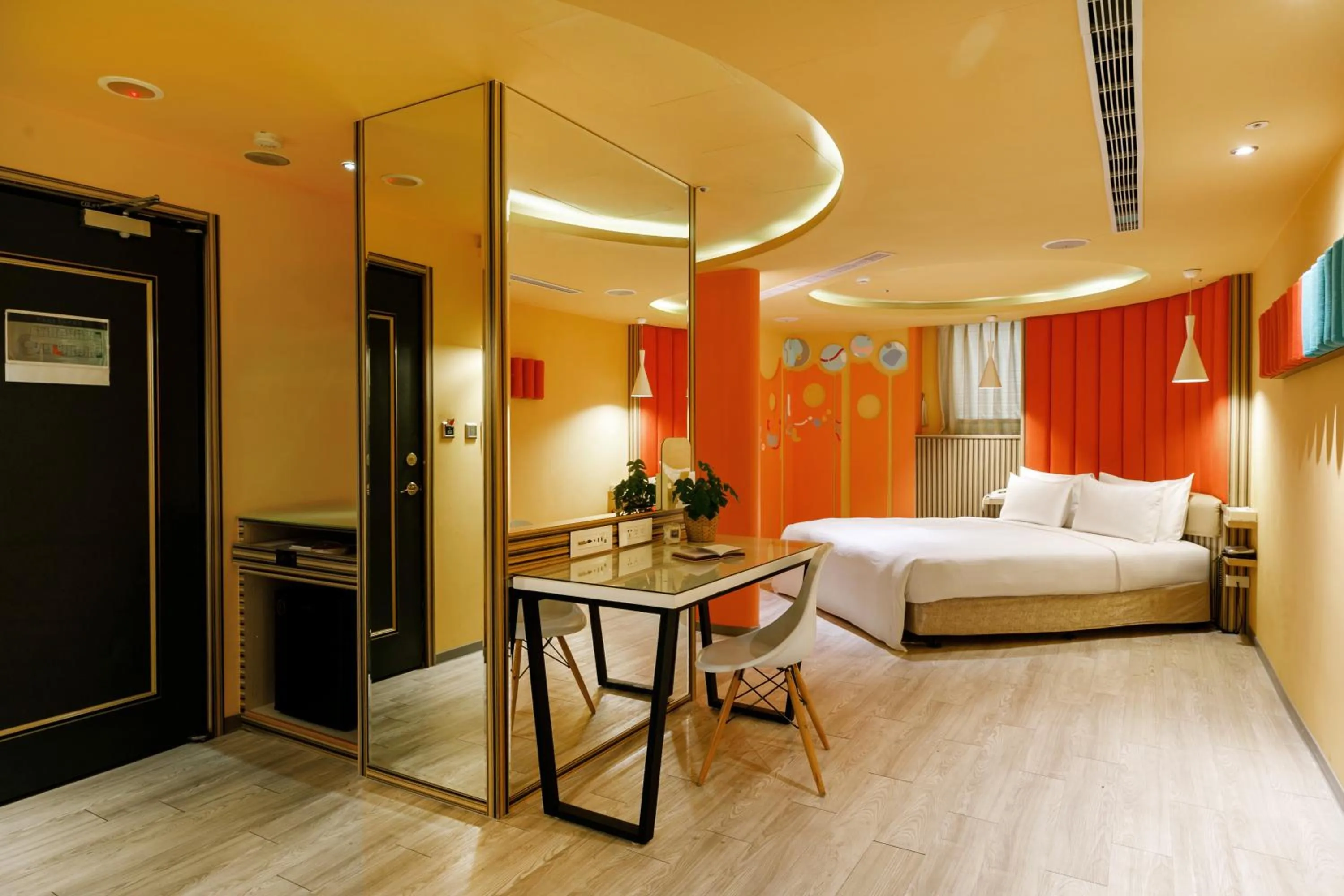 Bed in Surreal Motel