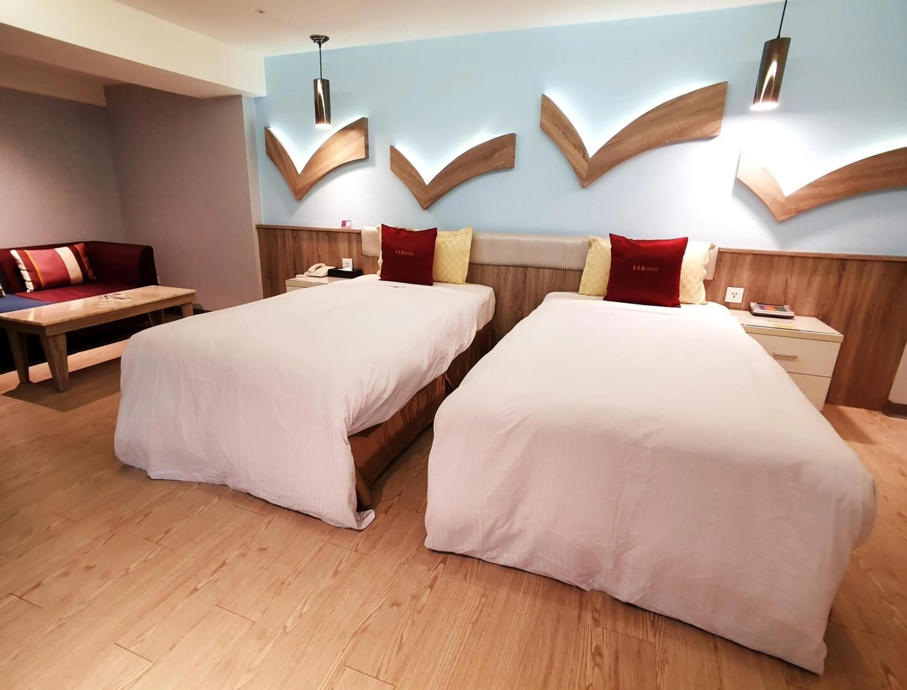 Bed in Surreal Motel