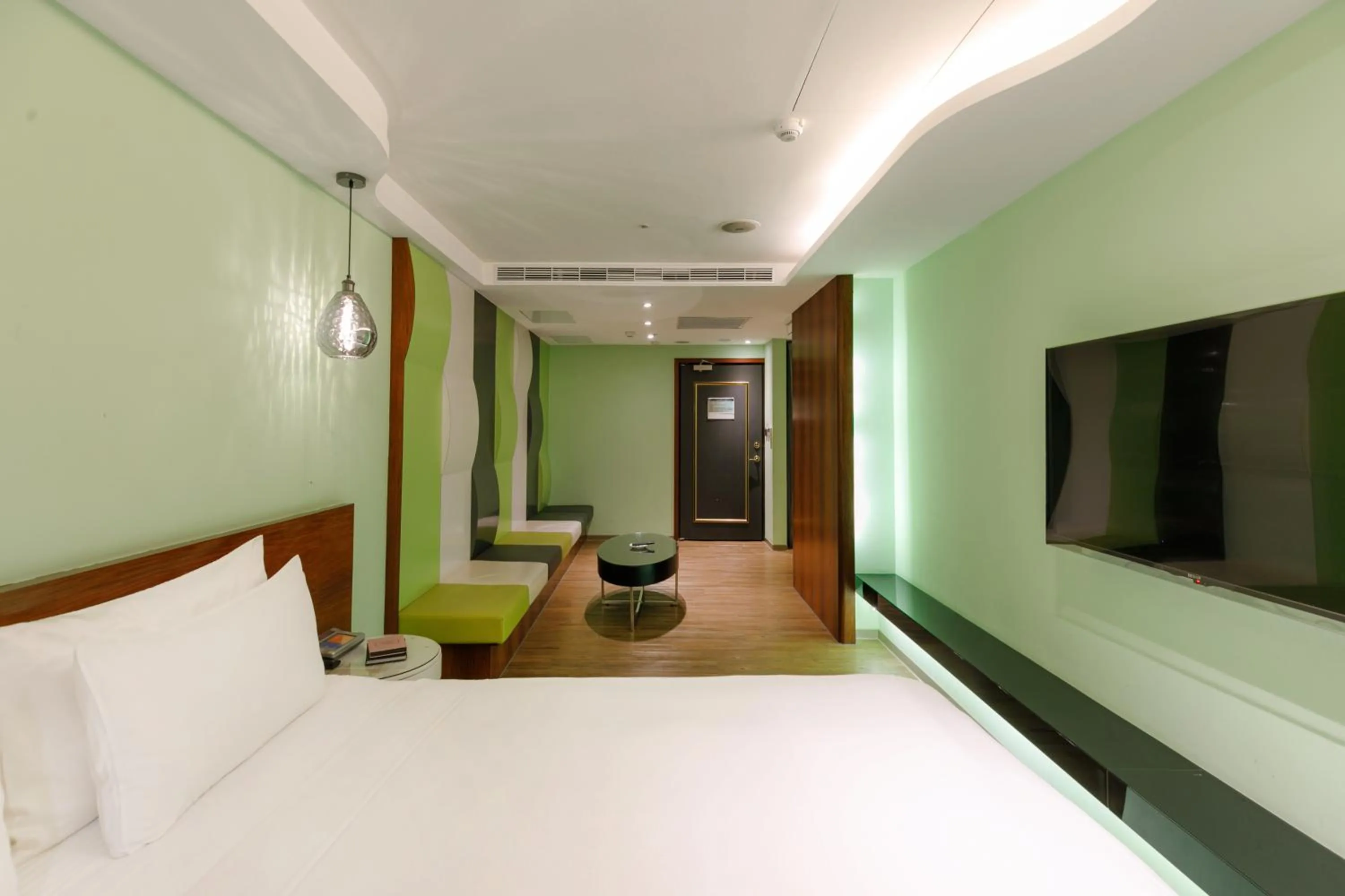 Bed in Surreal Motel