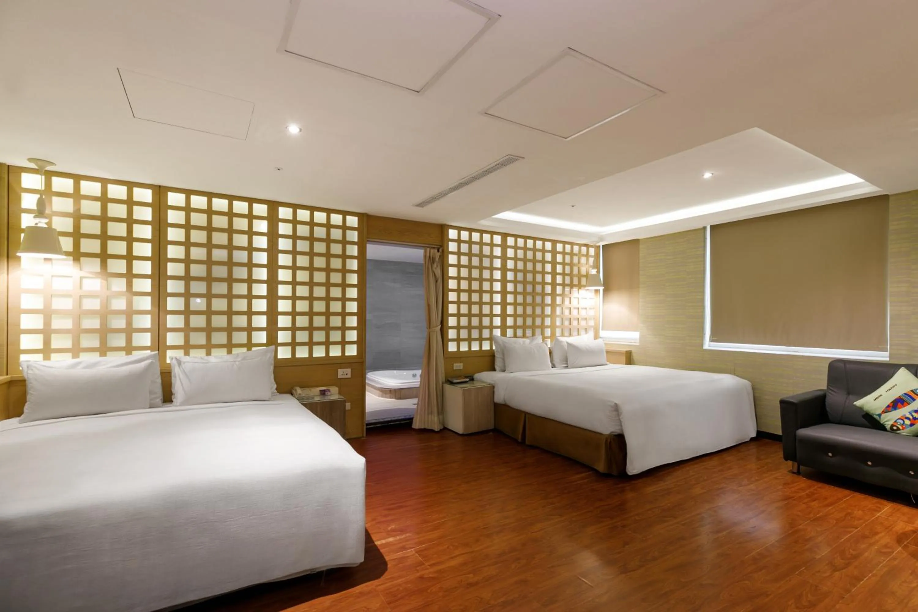 Bed in Surreal Motel