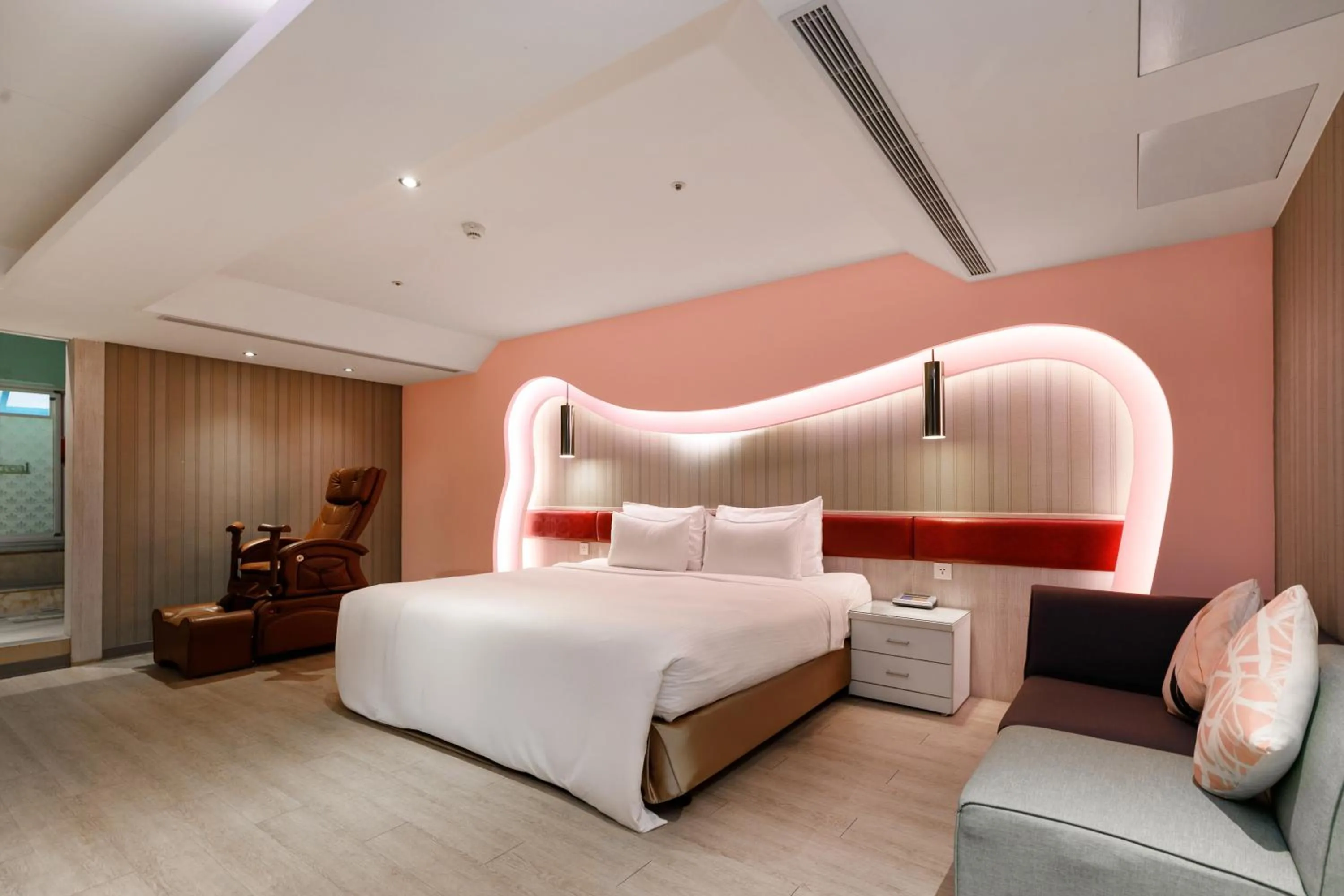 Bed in Surreal Motel