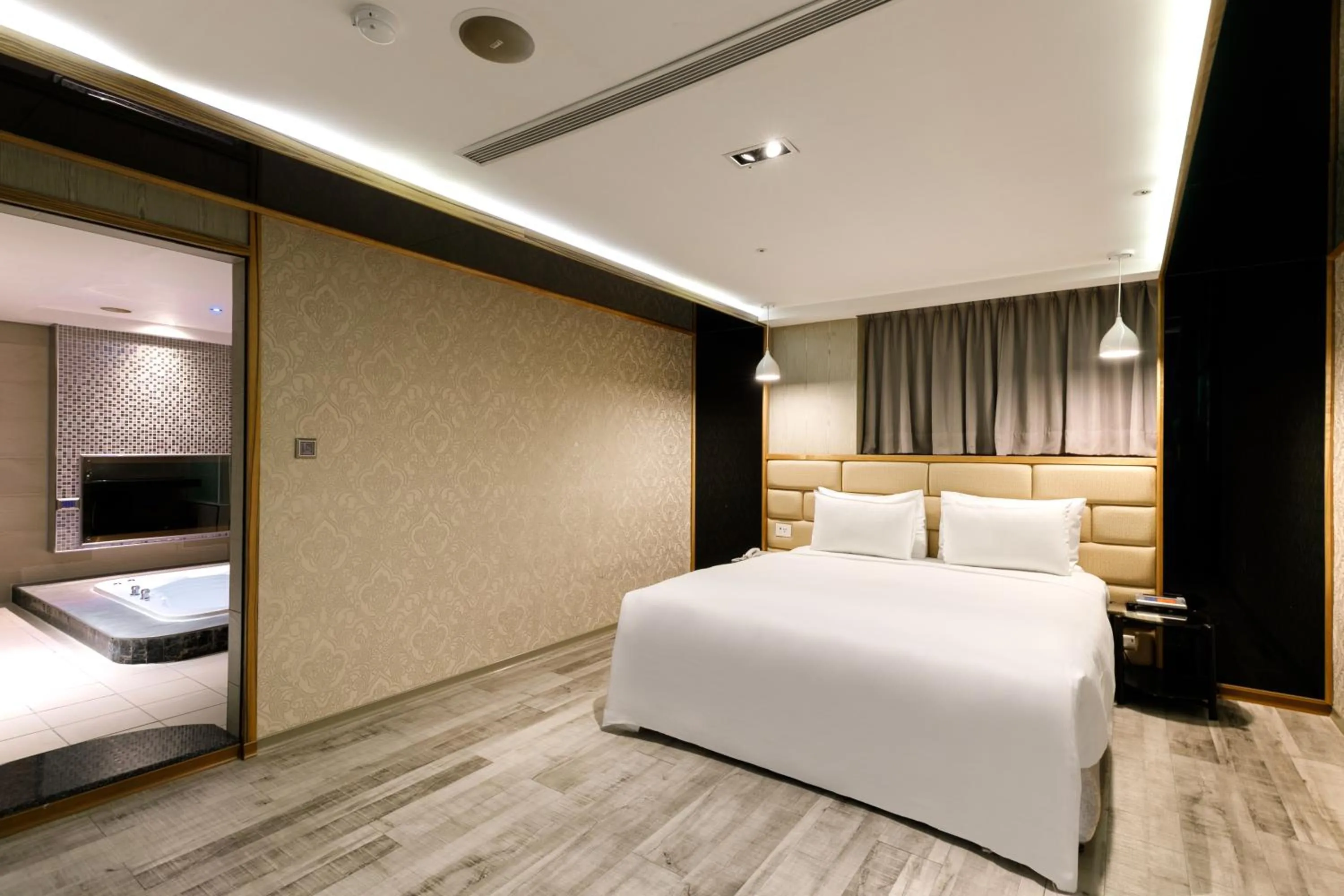 Bed in Surreal Motel