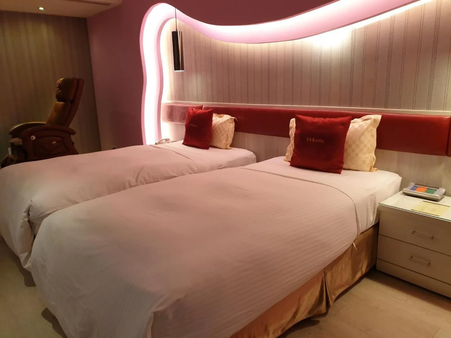 Bed in Surreal Motel