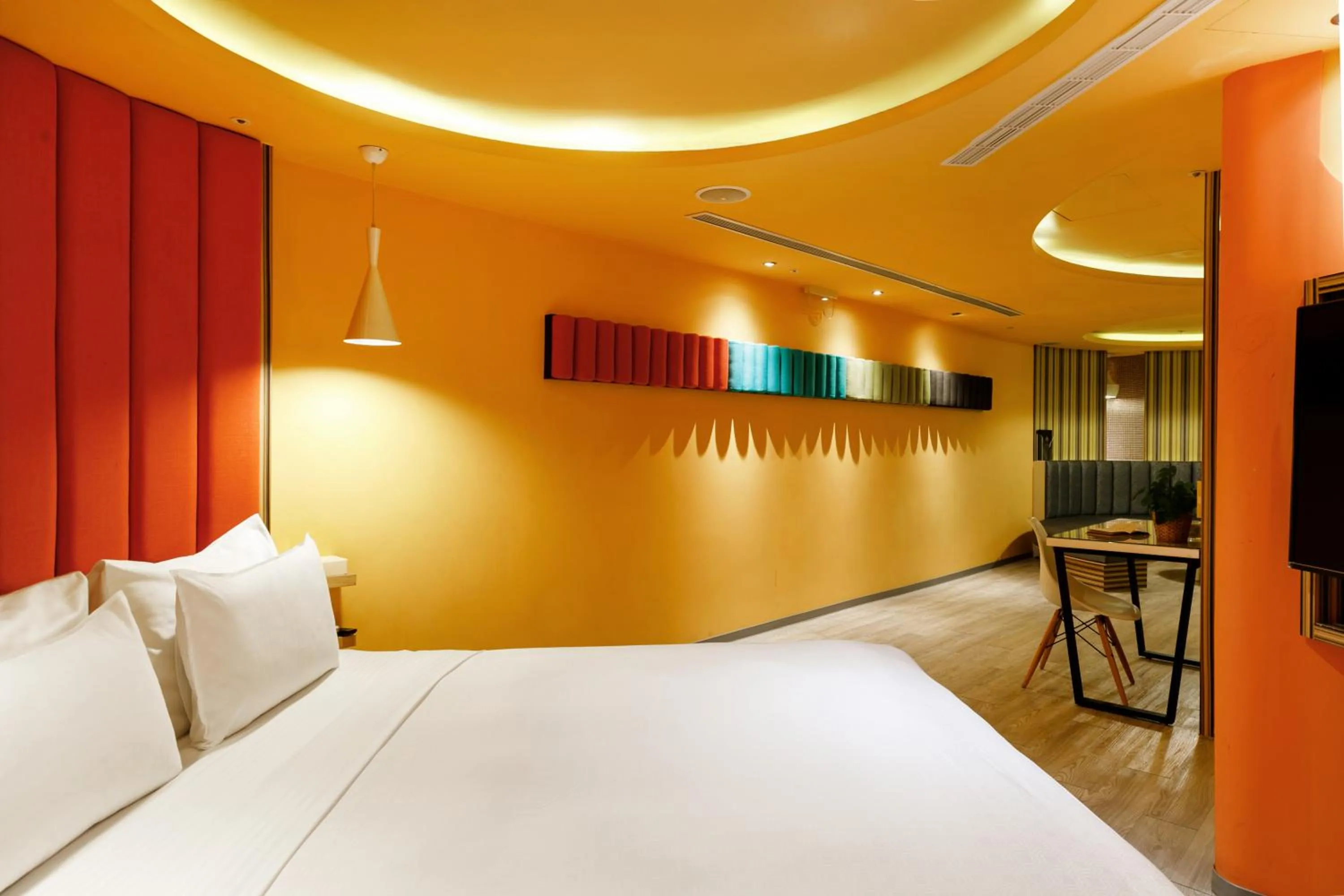 Bed in Surreal Motel