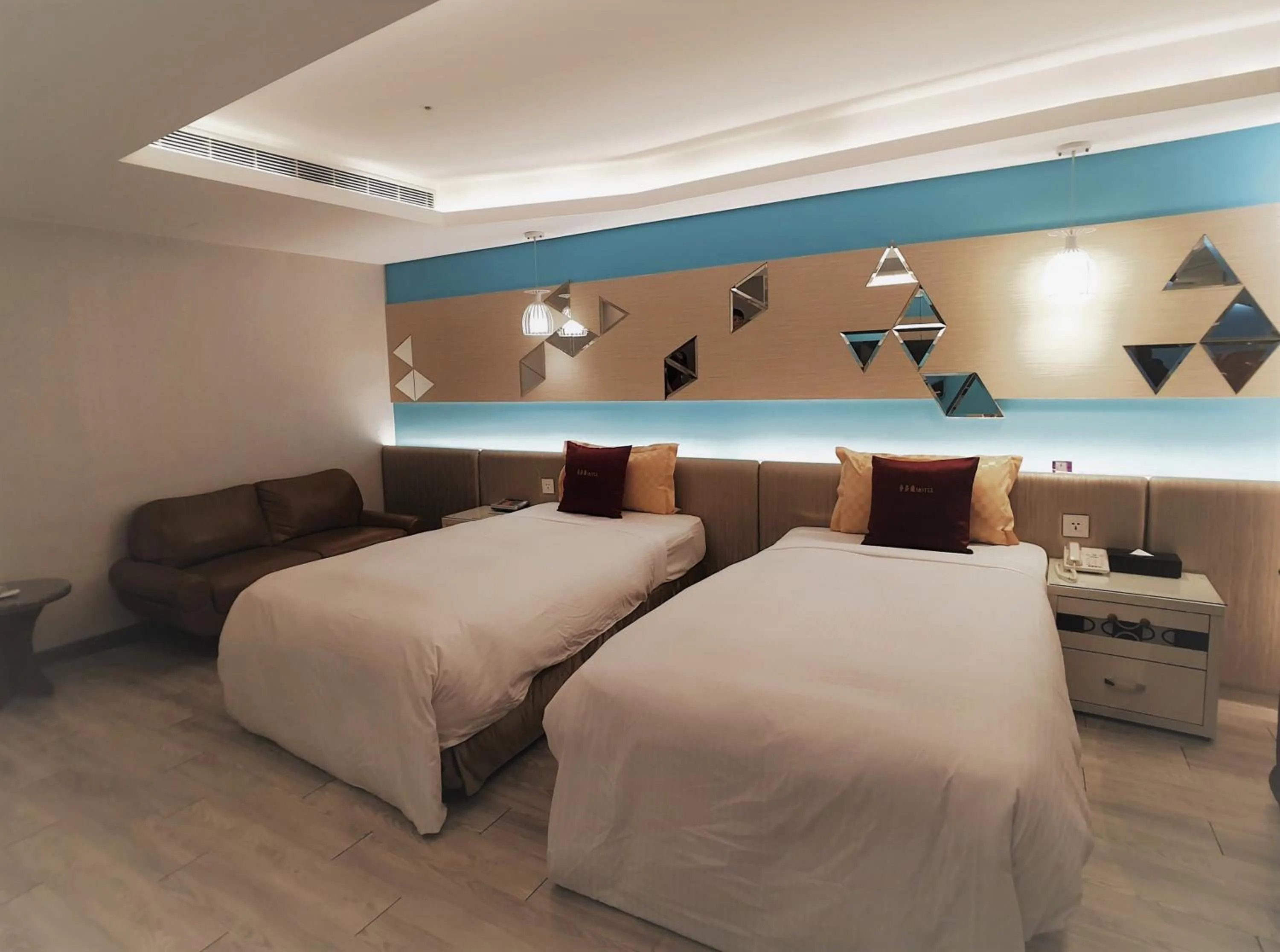 Bed in Surreal Motel