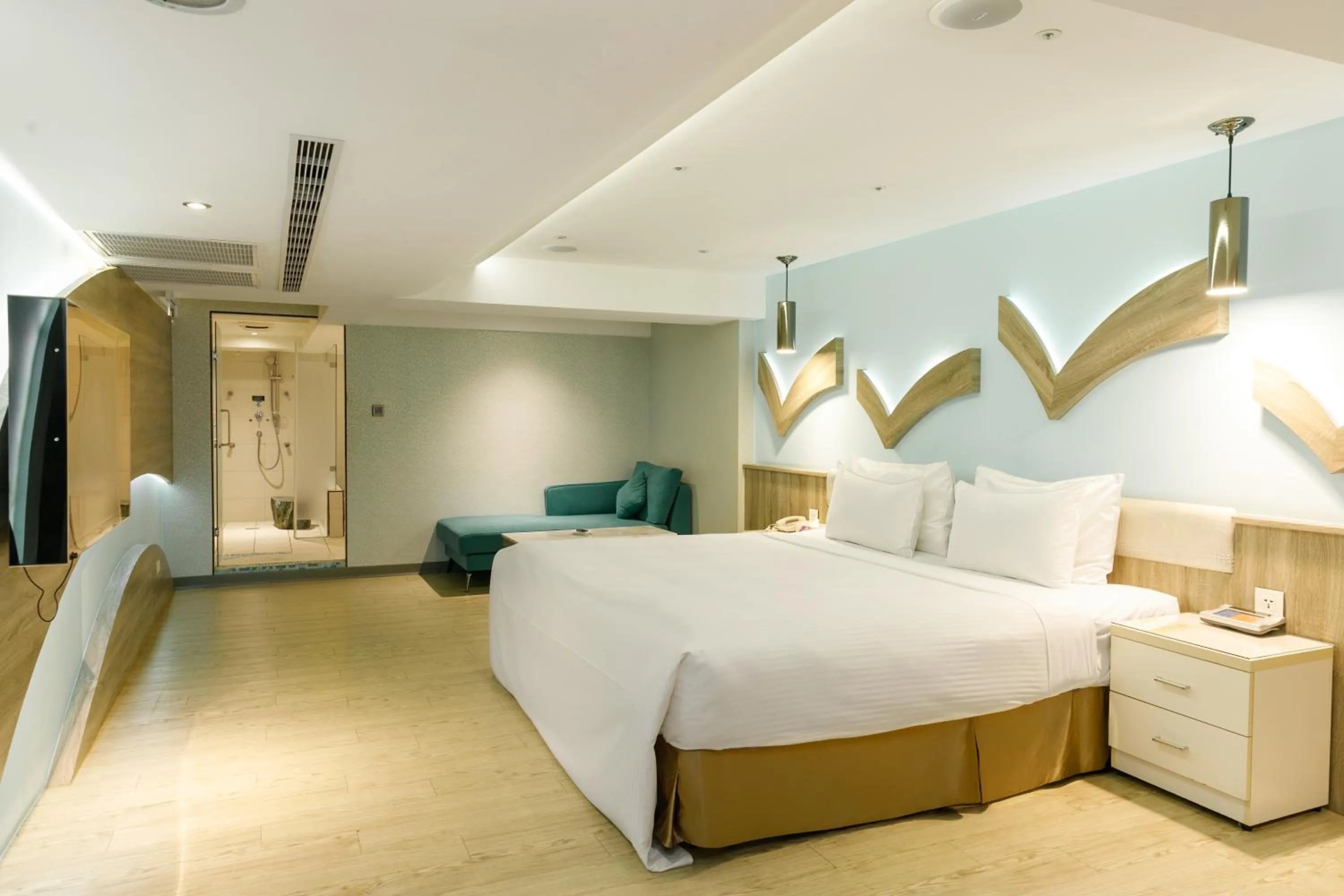 Bed in Surreal Motel