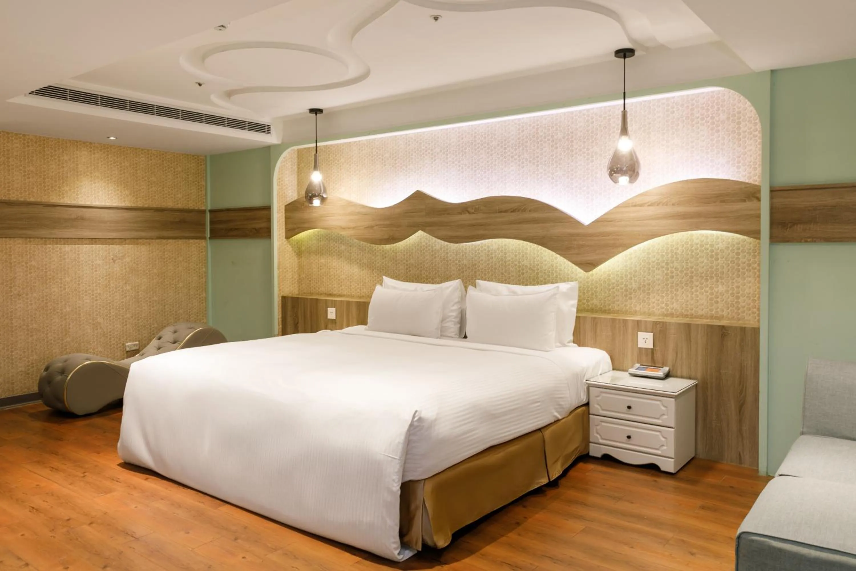 Bed in Surreal Motel