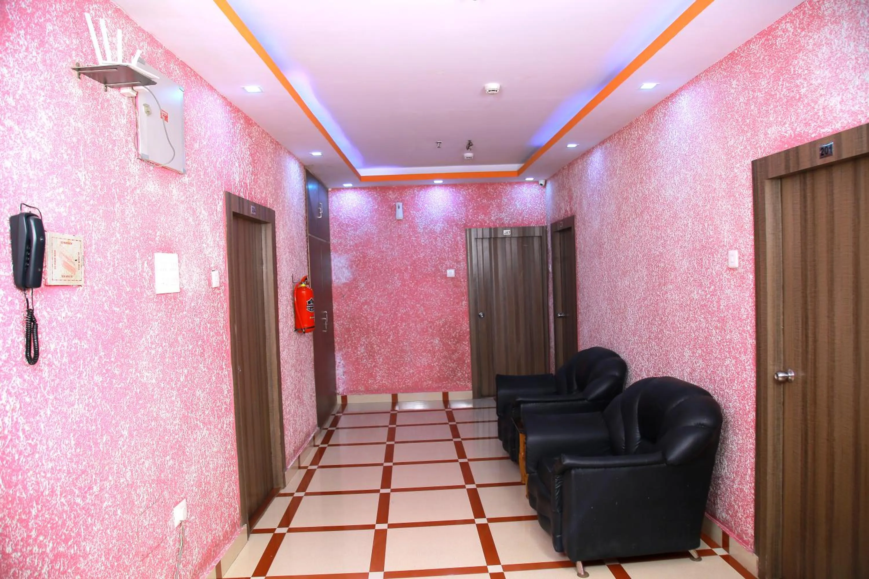 Seating area in Babul Hotel