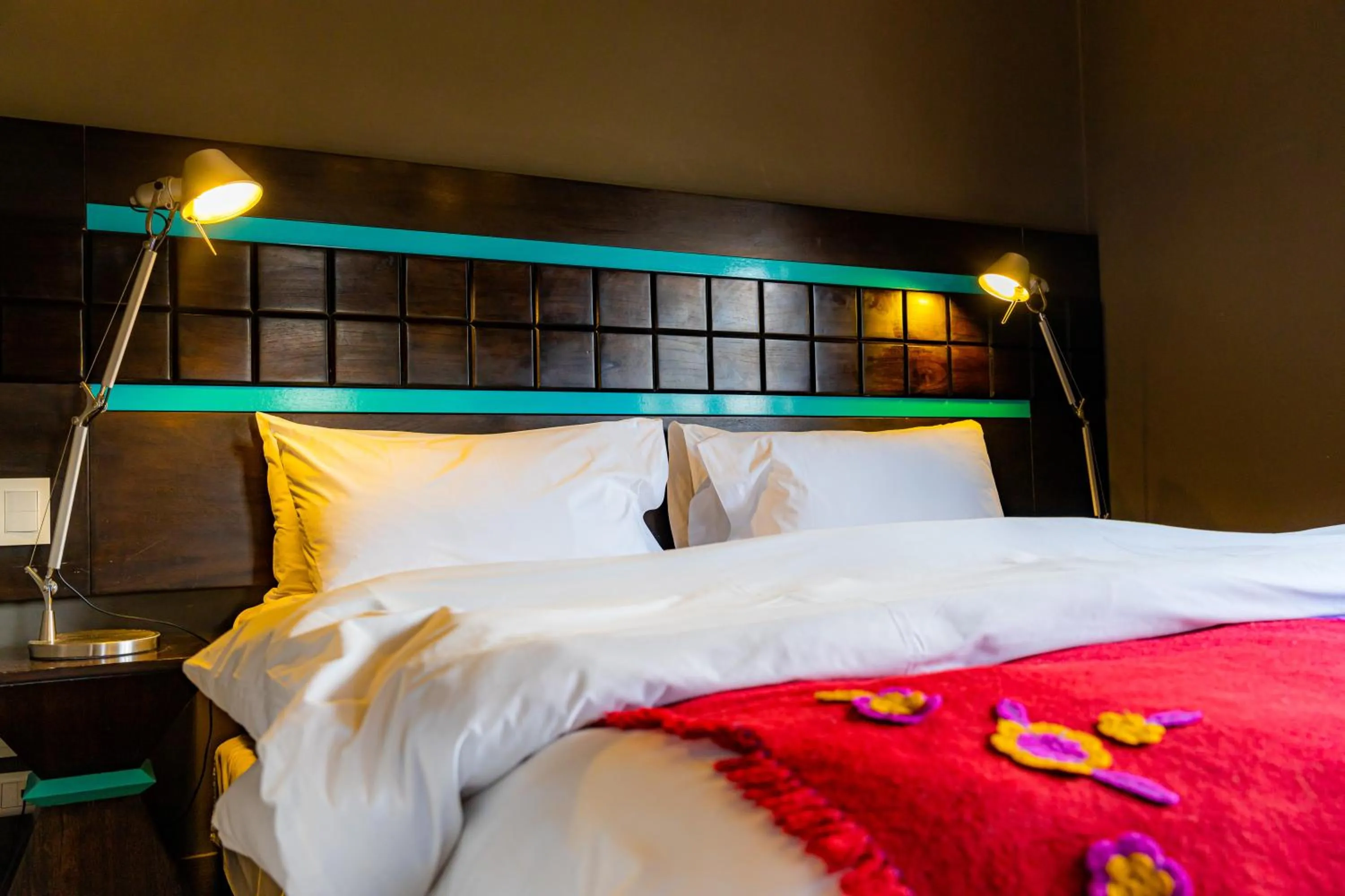 Bed in Hotel Huacalera