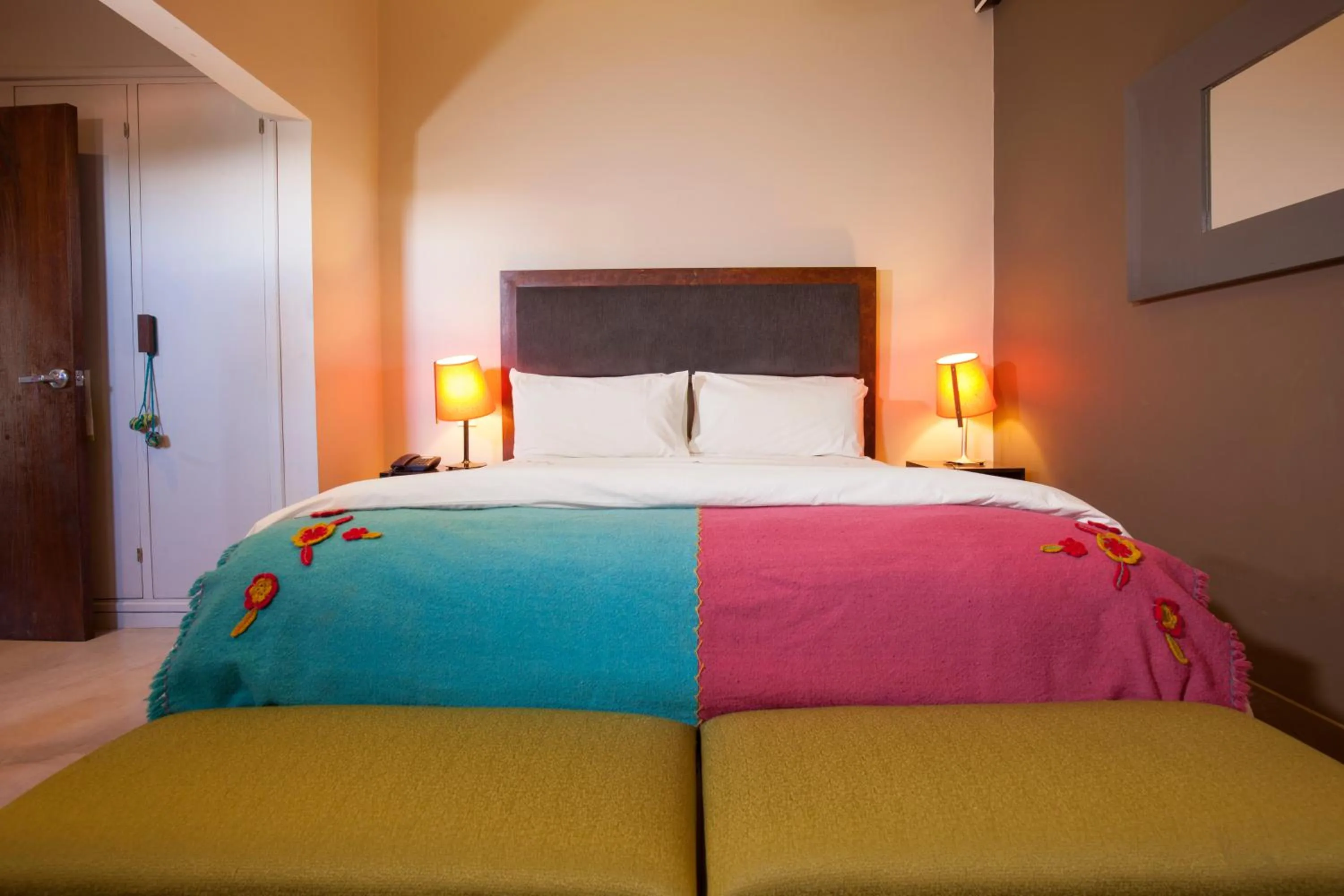 Bed in Hotel Huacalera