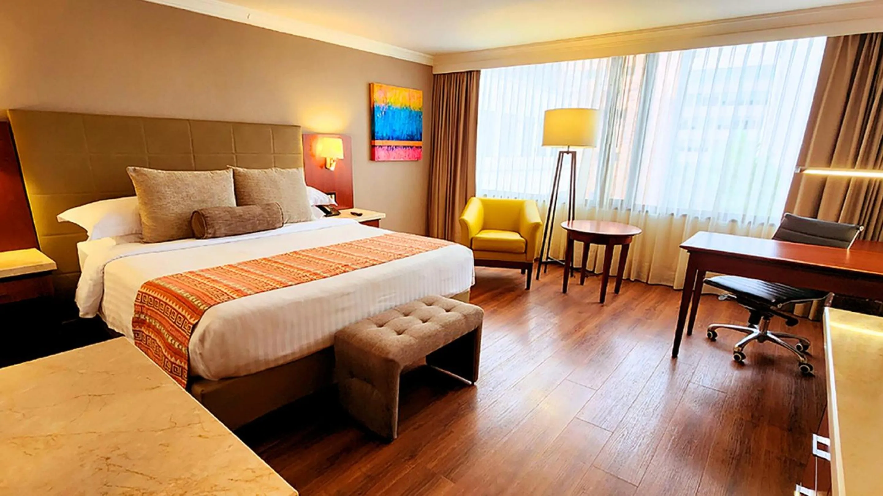 Bed in Bogota Plaza Hotel