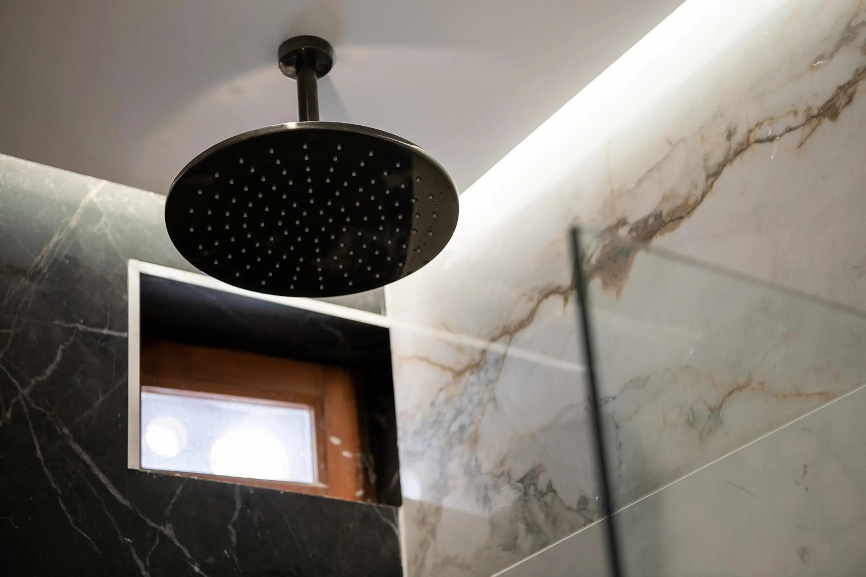 Shower in Amphitrite Hotel