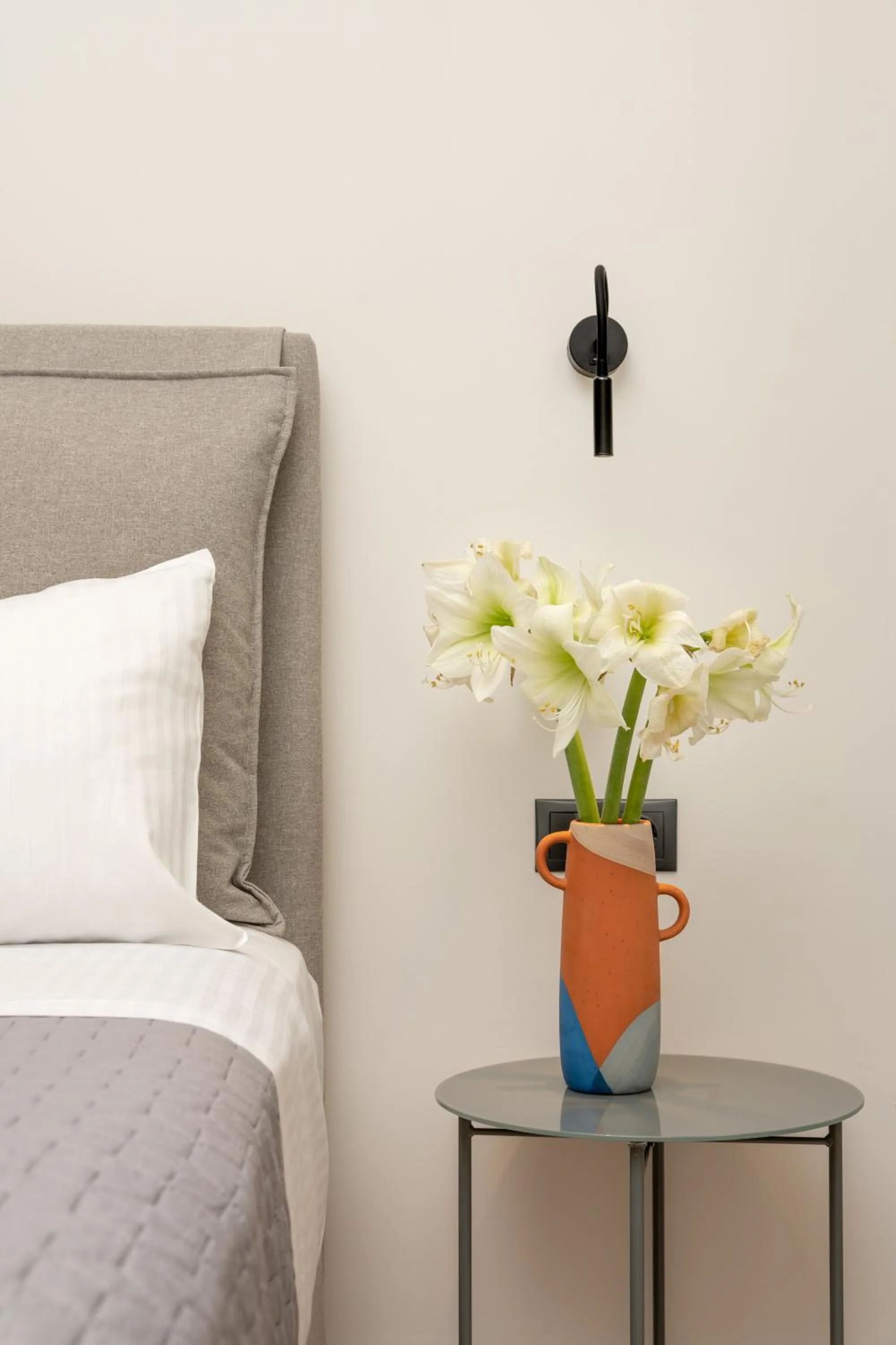 Bed in Amphitrite Hotel