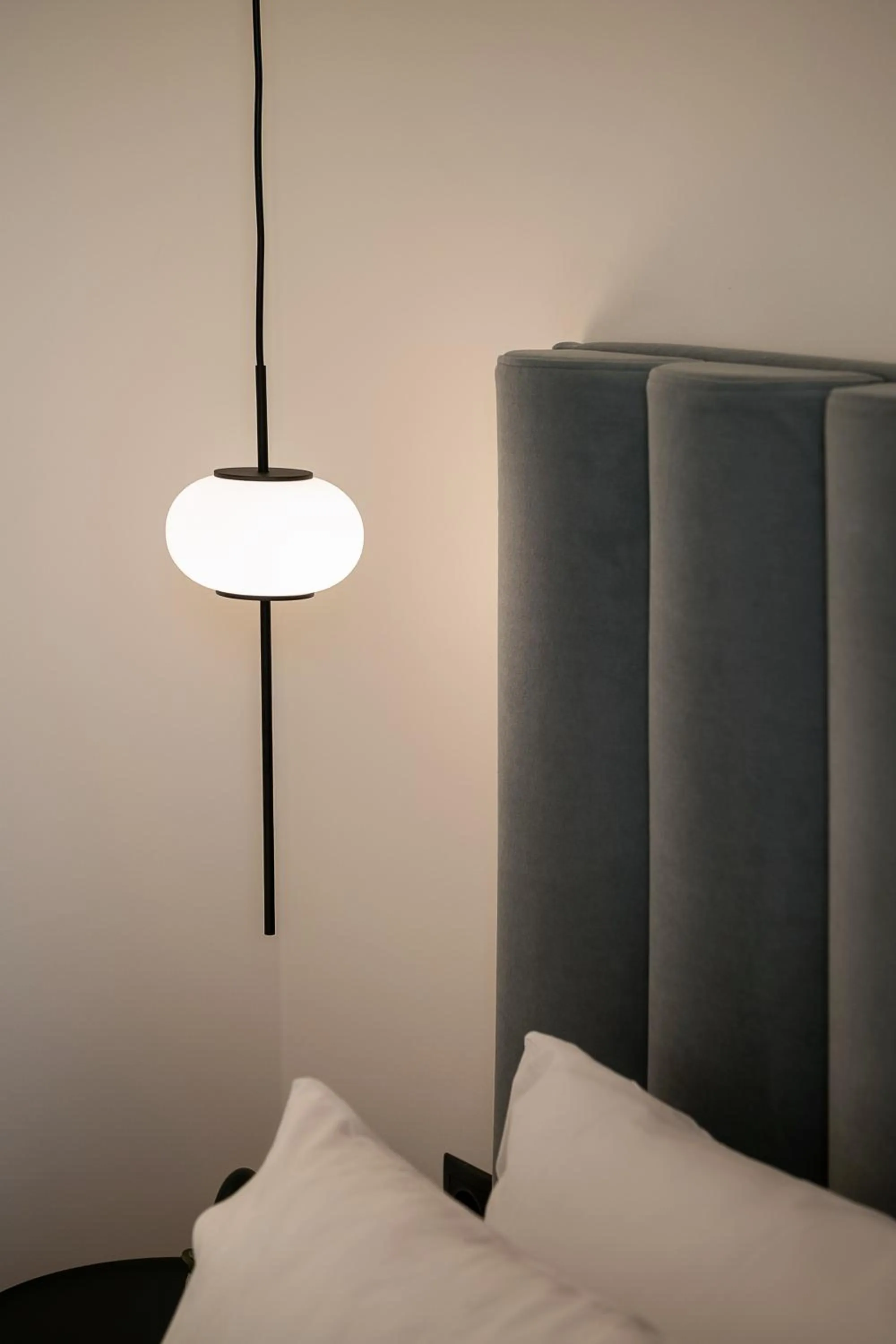 Bed in Amphitrite Hotel