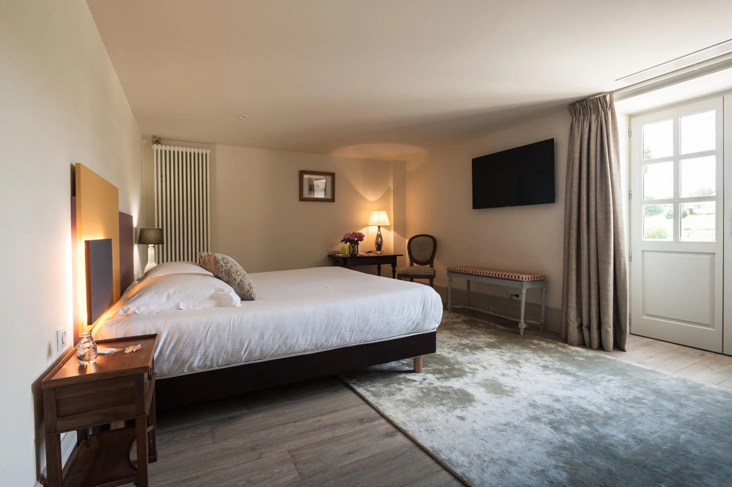 Bed in Château de Saulon