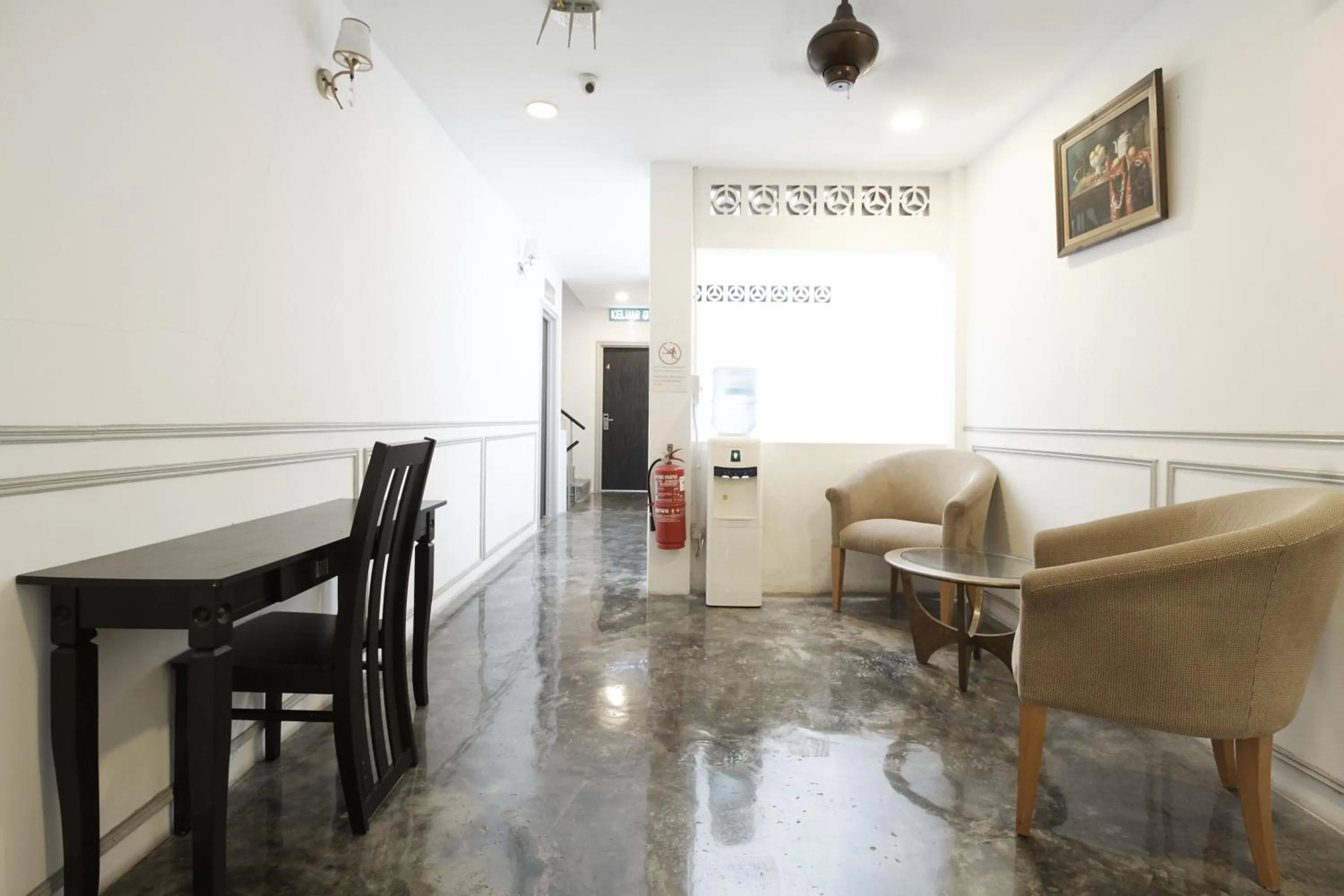 Seating area in M S Hotel, Tengku Kelana KTM Klang