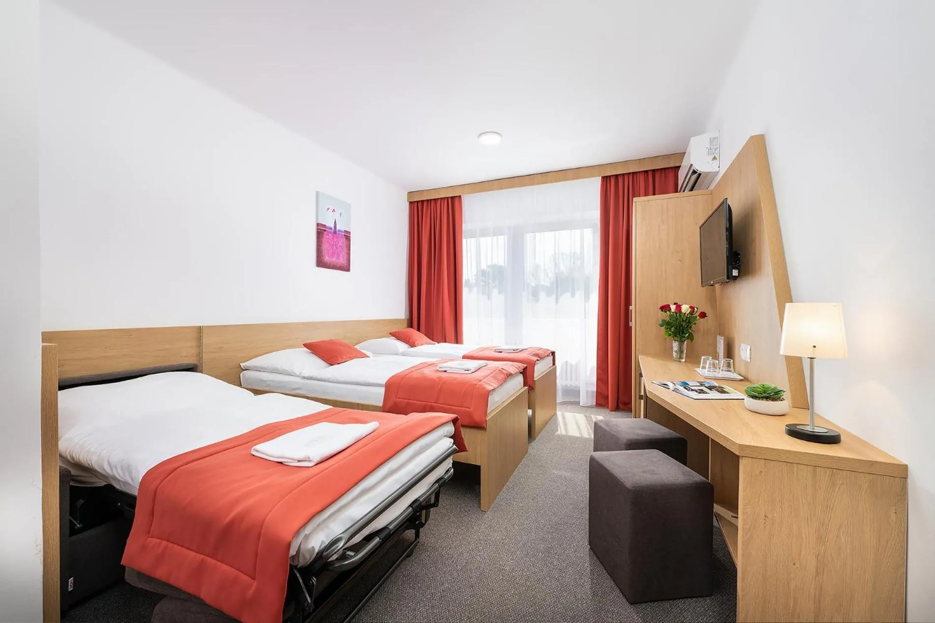 Photo of the whole room, Bed in Hotel Plus