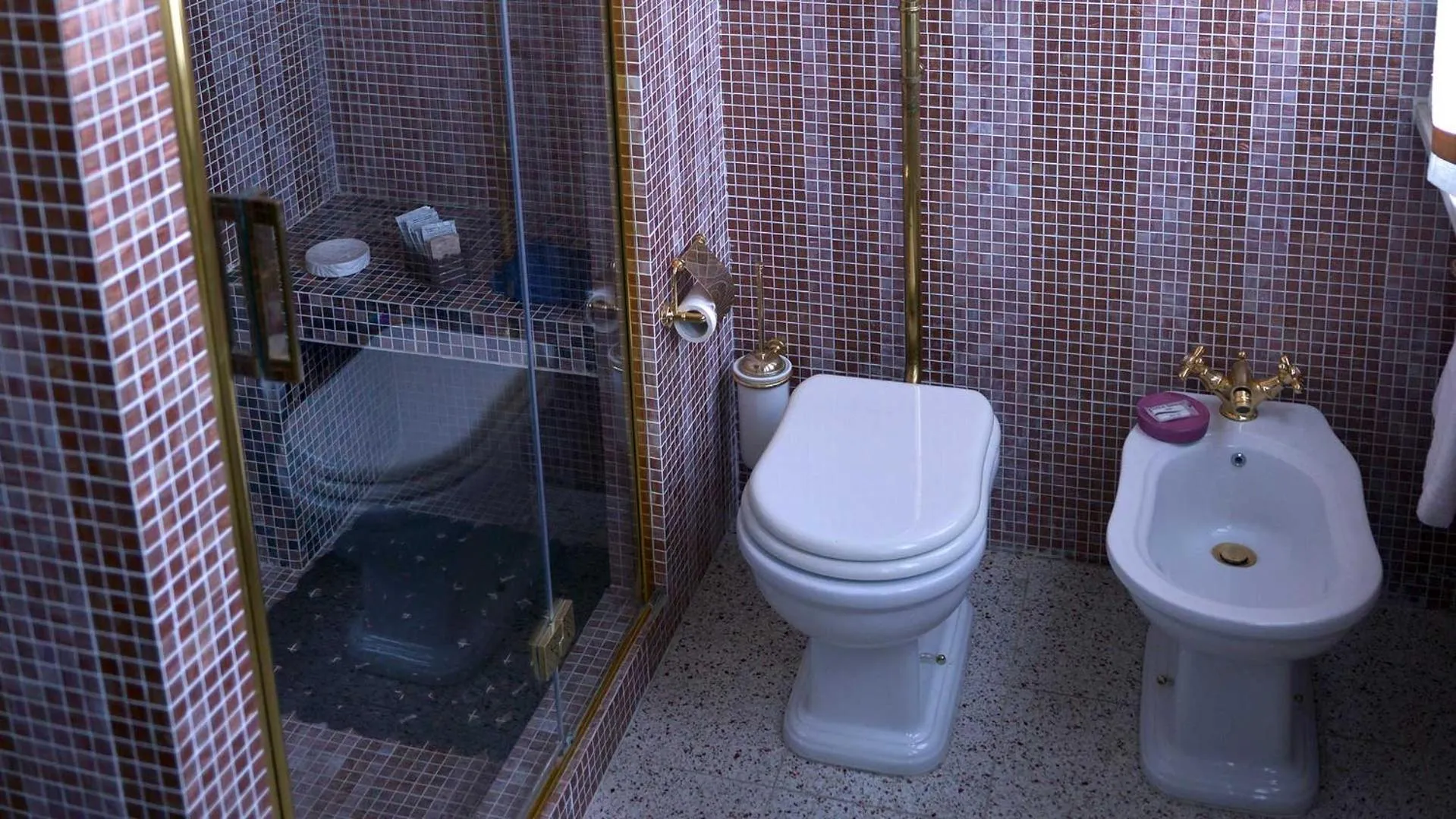 Toilet in La Locanda Francigena