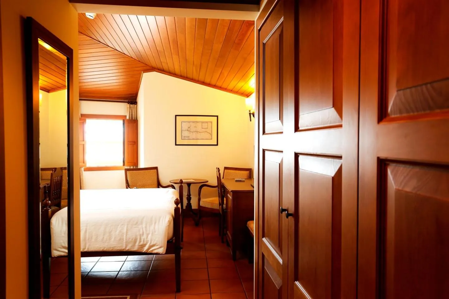 Decorative detail, Bed in Parador Casa Da Insua